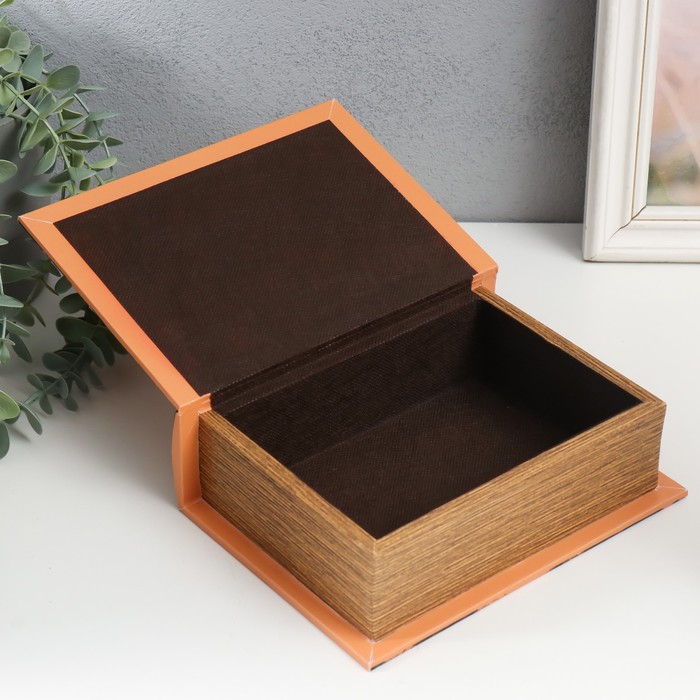 Шкатулка - книга «Чертёж Эйфелевой башни», дерево, искусственная кожа, 6×15×20 см