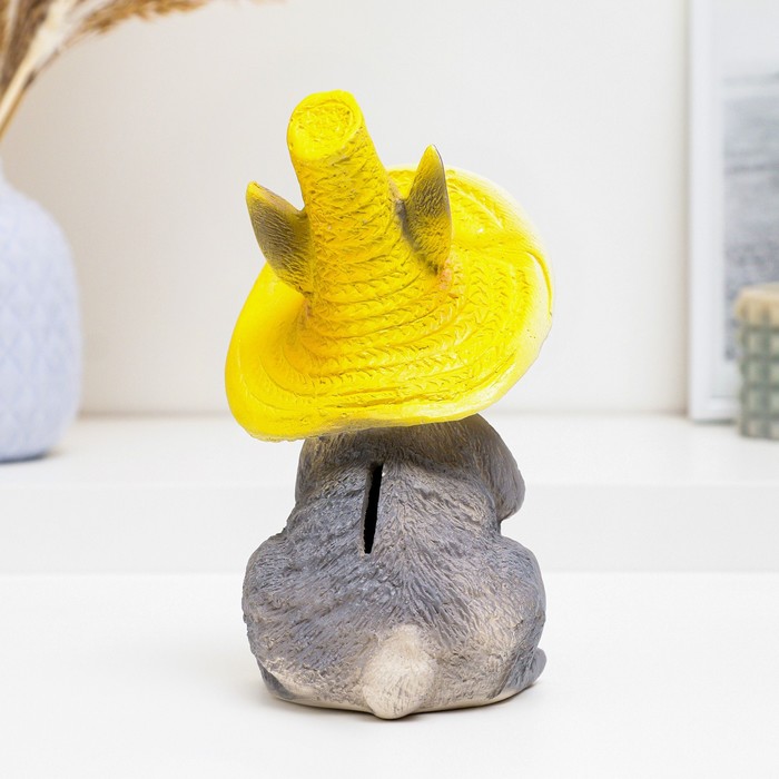 Копилка для денег «Зайчик с бабочкой», гипс, 20 см