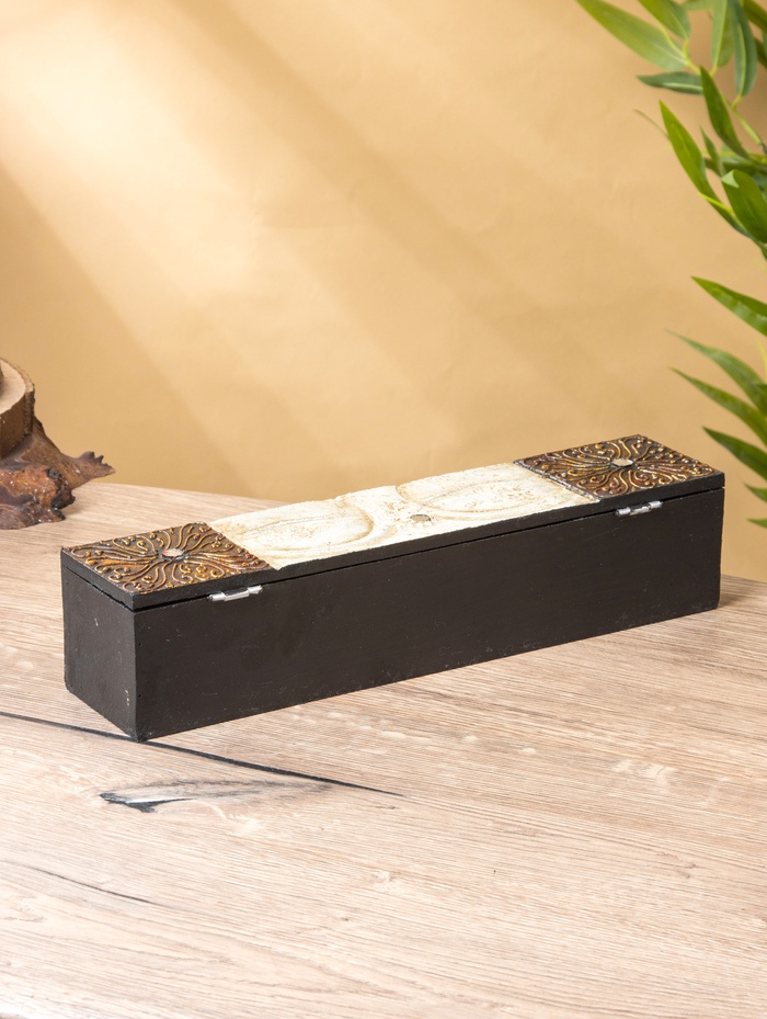 Шкатулка «Будда», 32×7×7 см, МДФ