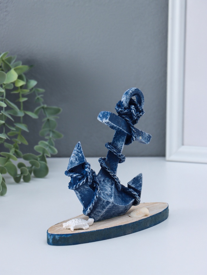 Фигурка интерьерная «Синий якорь», 6×17.2×15.5 см