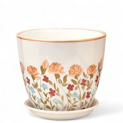 Горшок Бутон Прованс 1,7л 15см с поддоном (уп.6)