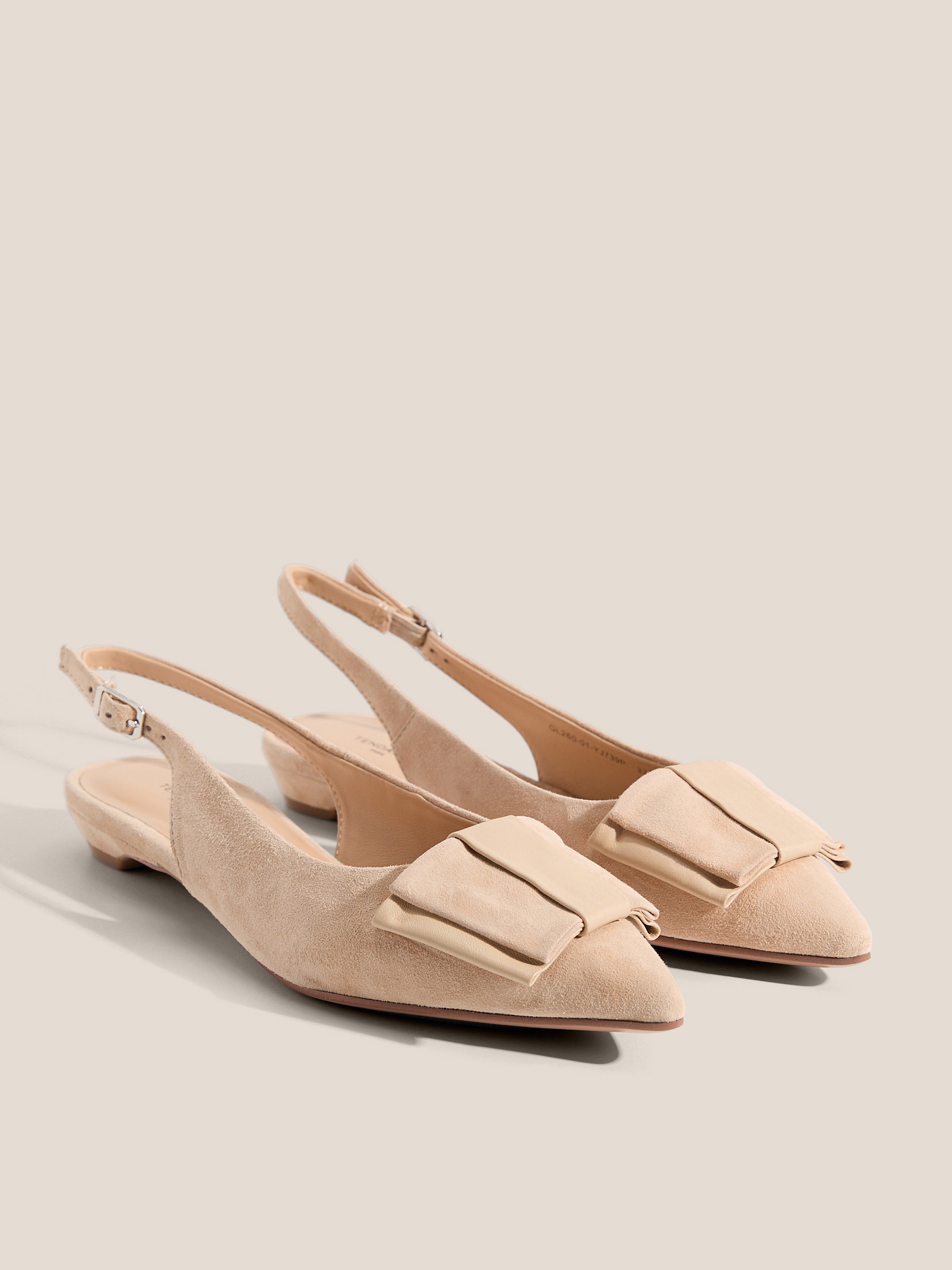 Женские туфли с открытой пяткой (слинг-бэк) TENDANCE 4903608, серо-бежевый