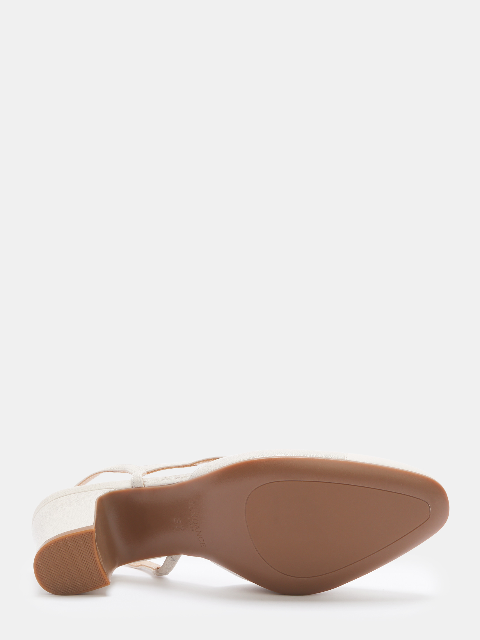 Женские туфли с открытой пяткой (слинг-бэк) TENDANCE 4686034, молочно-белый