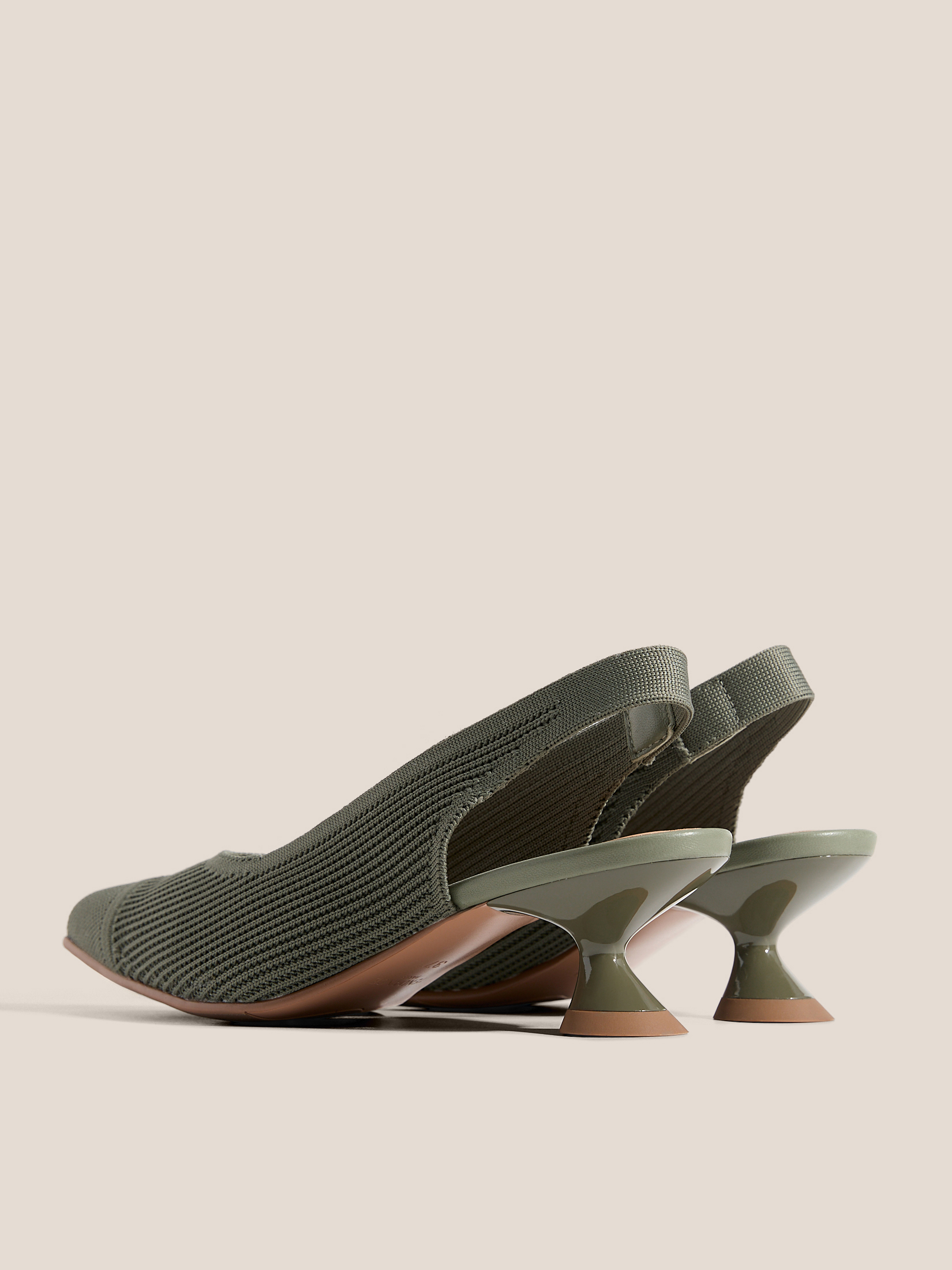 Женские туфли с открытой пяткой (слинг-бэк) TENDANCE 4903464, серо-зеленый