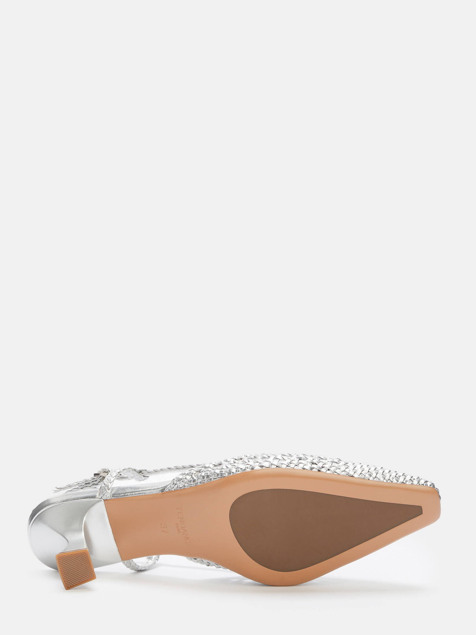 Женские туфли с открытой пяткой (слинг-бэк) TENDANCE 4685962, серебряный