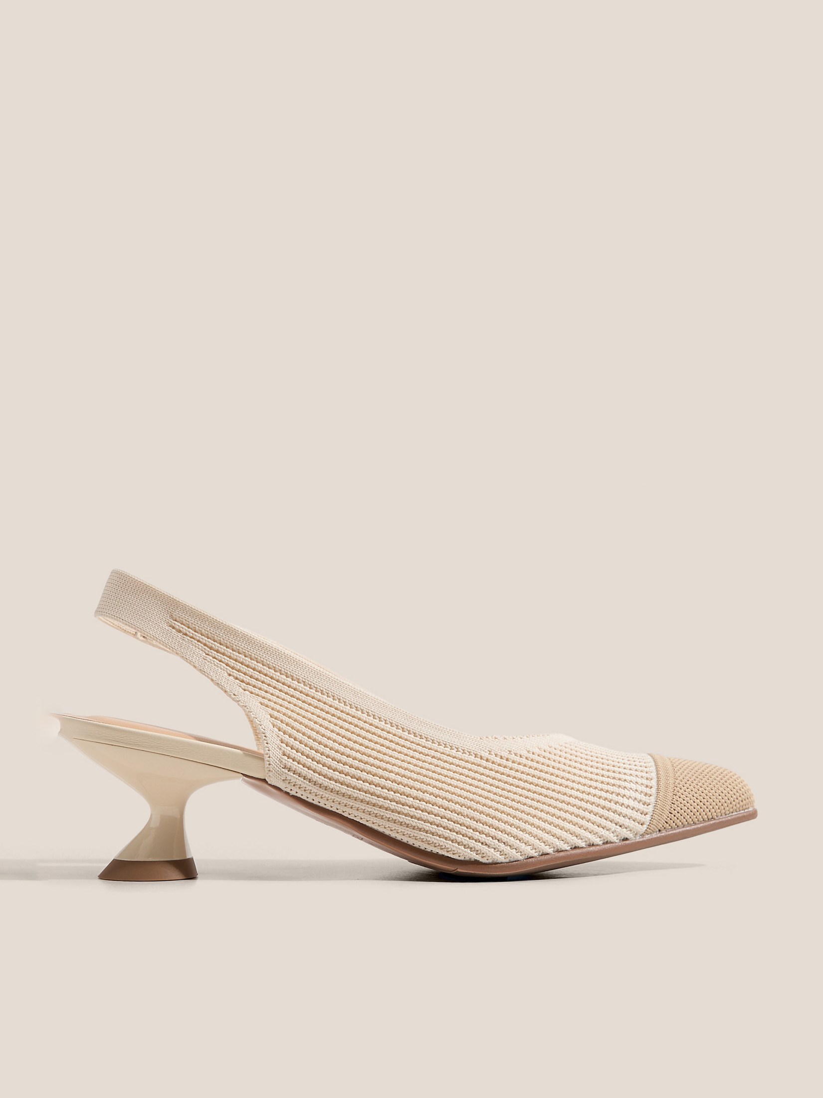 Женские туфли с открытой пяткой (слинг-бэк) TENDANCE 4903506, бежевый