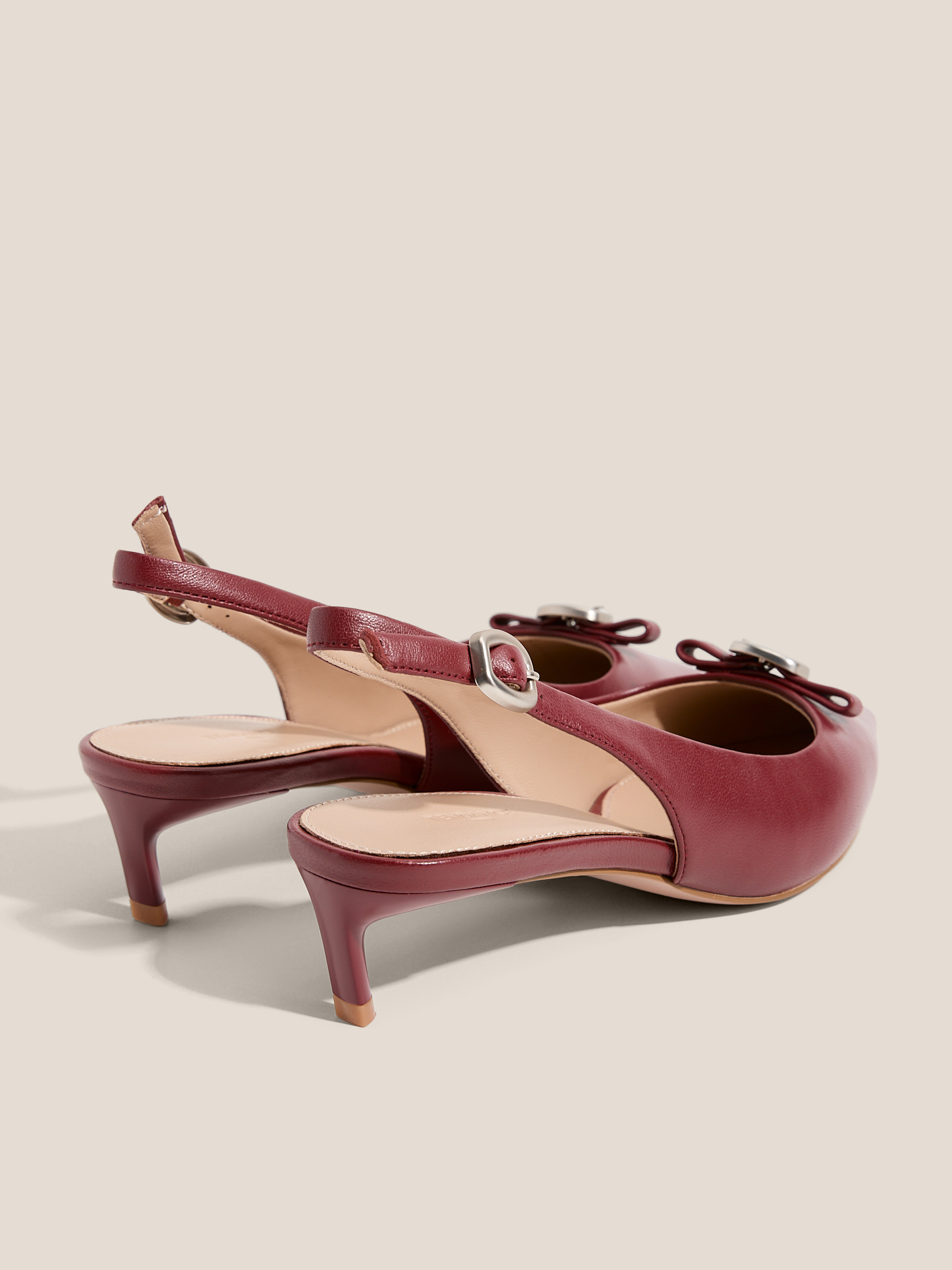 Женские туфли с открытой пяткой (слинг-бэк) TENDANCE 4529313, бордовый