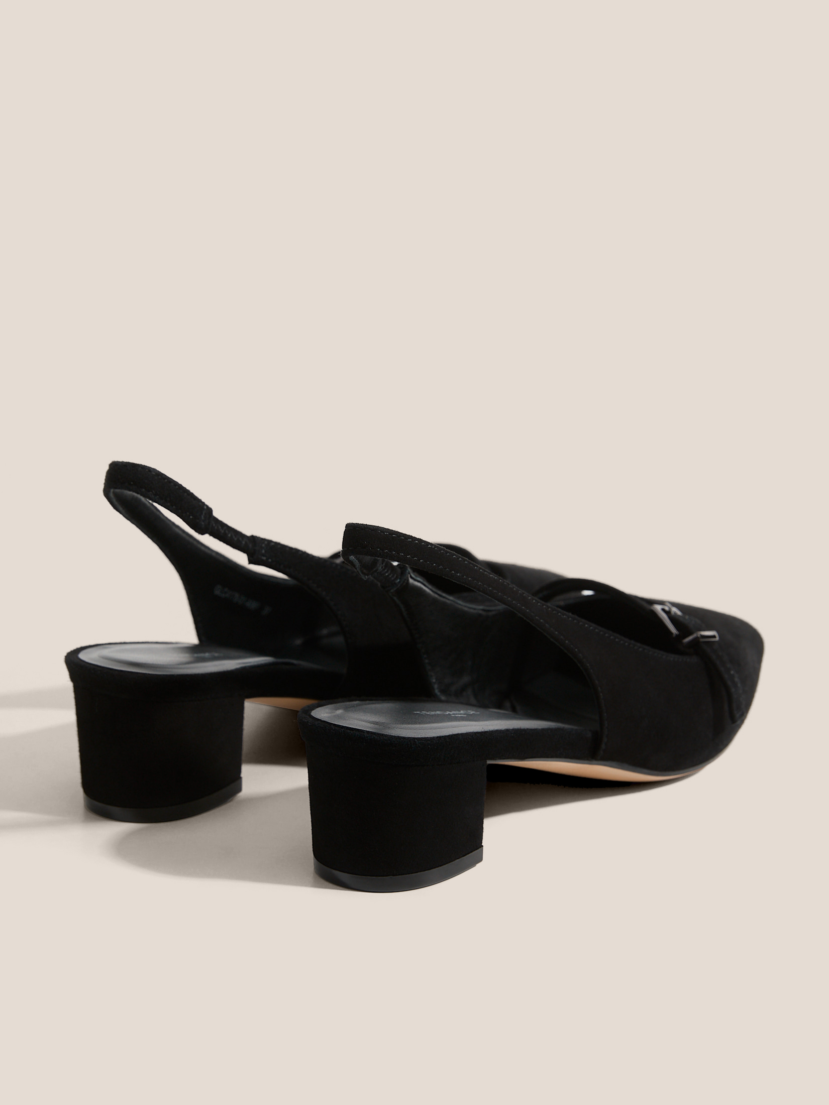 Женские туфли с открытой пяткой (слинг-бэк) TENDANCE 4900151, черный