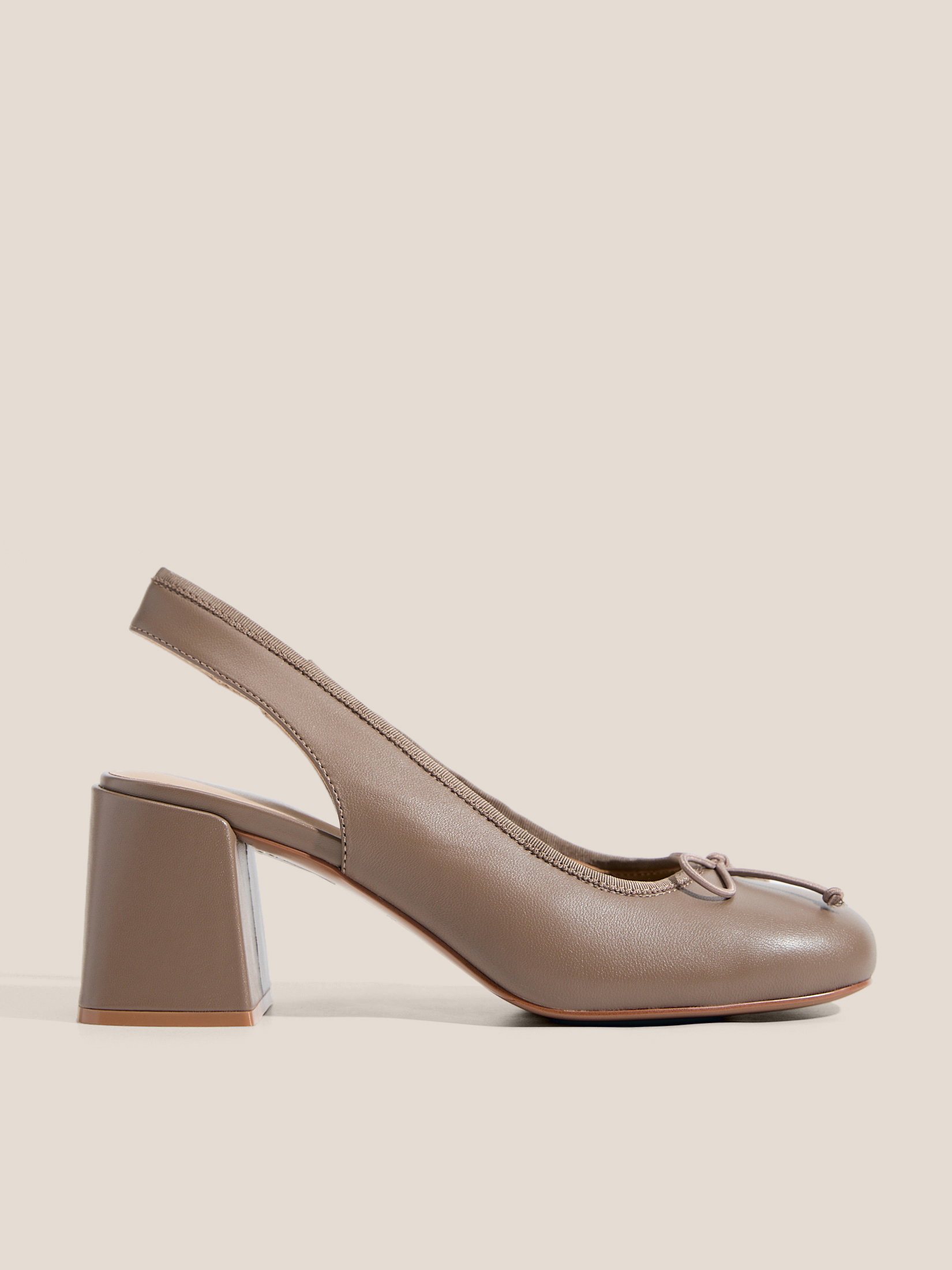 Женские туфли с открытой пяткой (слинг-бэк) TENDANCE 4570242, серо-коричневый