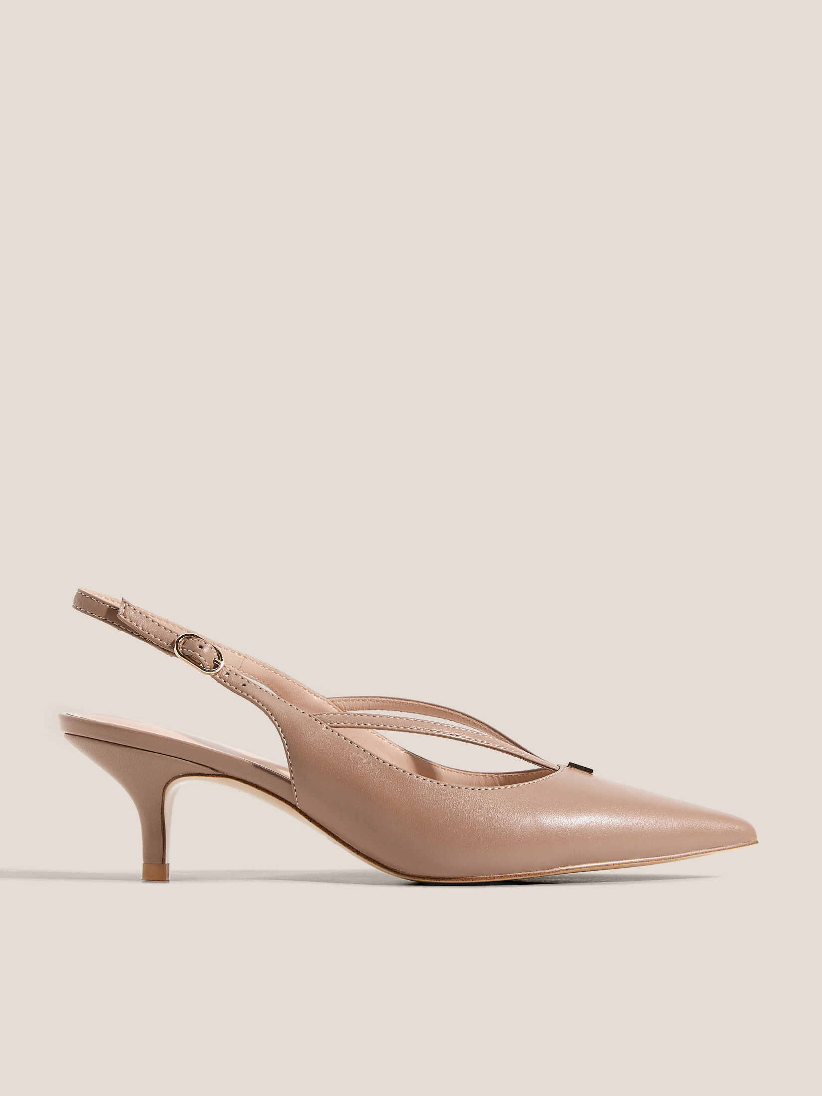 Женские туфли с открытой пяткой (слинг-бэк) TENDANCE 4722642, коричнево-бежевый