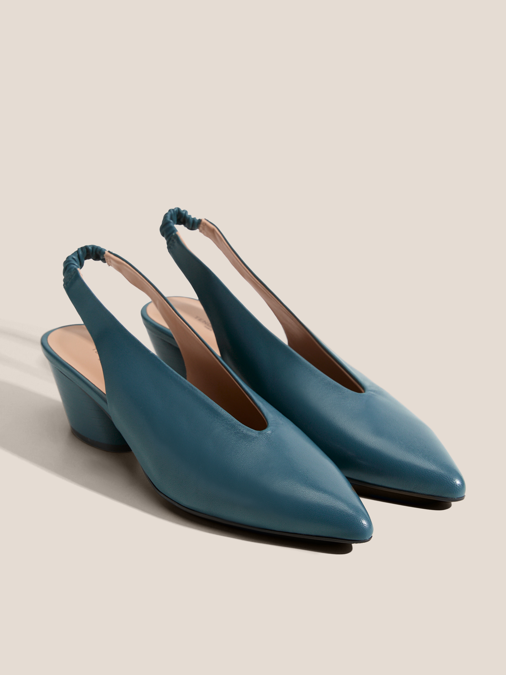 Женские туфли с открытой пяткой (слинг-бэк) TENDANCE 4872747, серо-синий