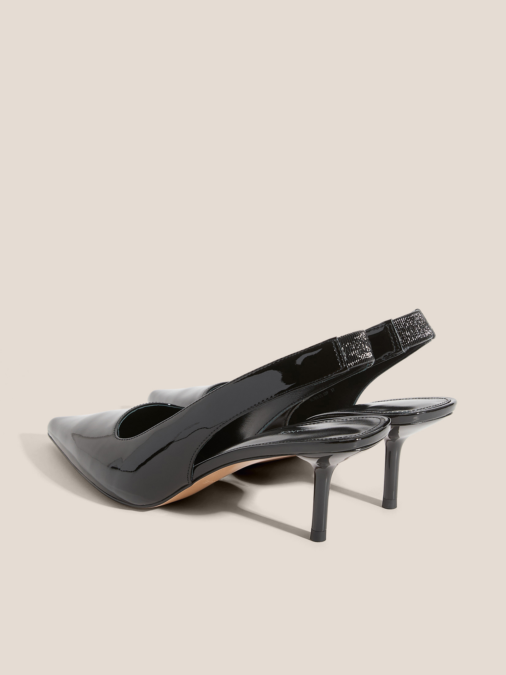 Женские туфли с открытой пяткой (слинг-бэк) TENDANCE 4837994, черный