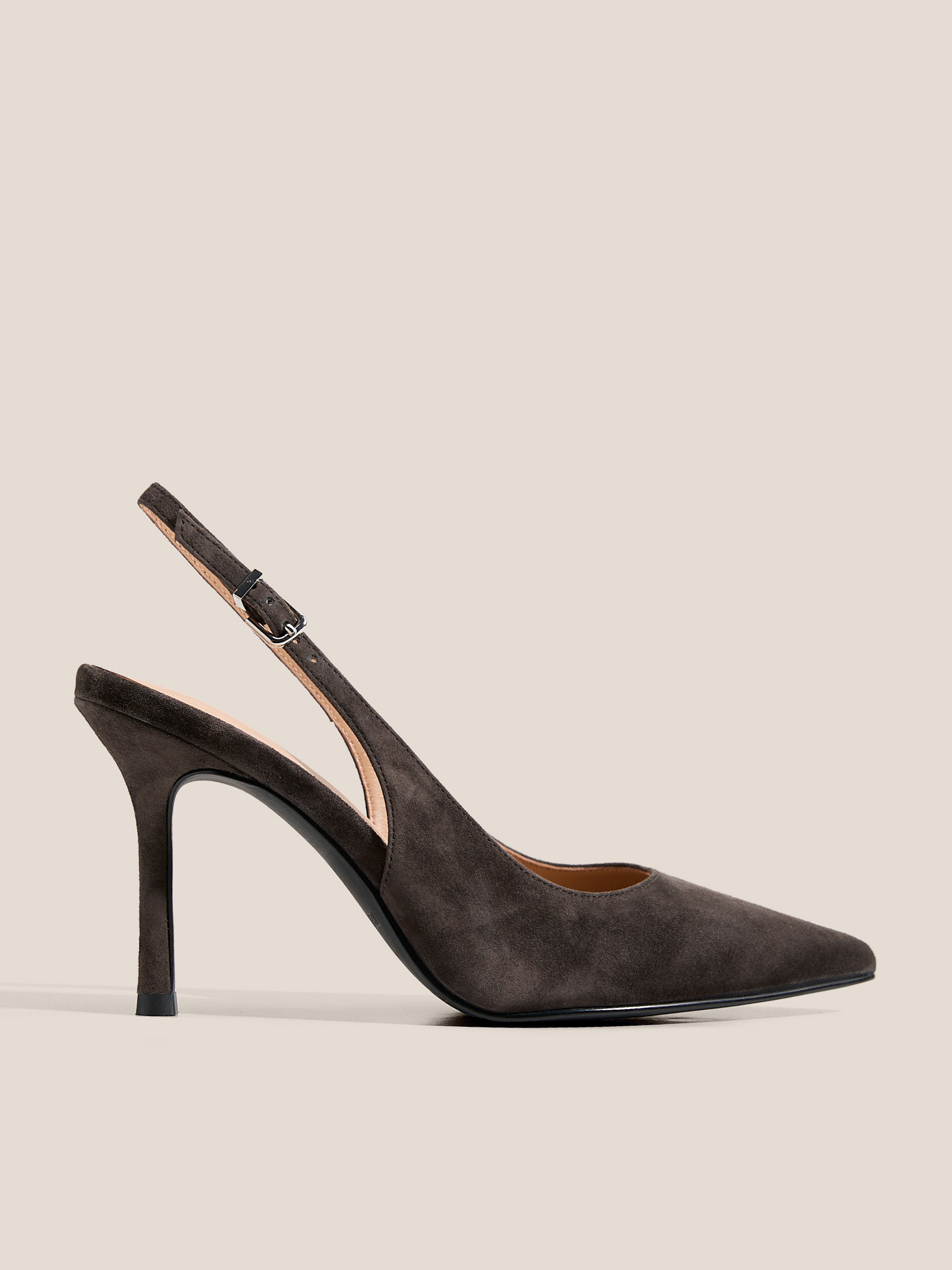 Женские туфли с открытой пяткой (слинг-бэк) TENDANCE 4826081, серовато-коричневый