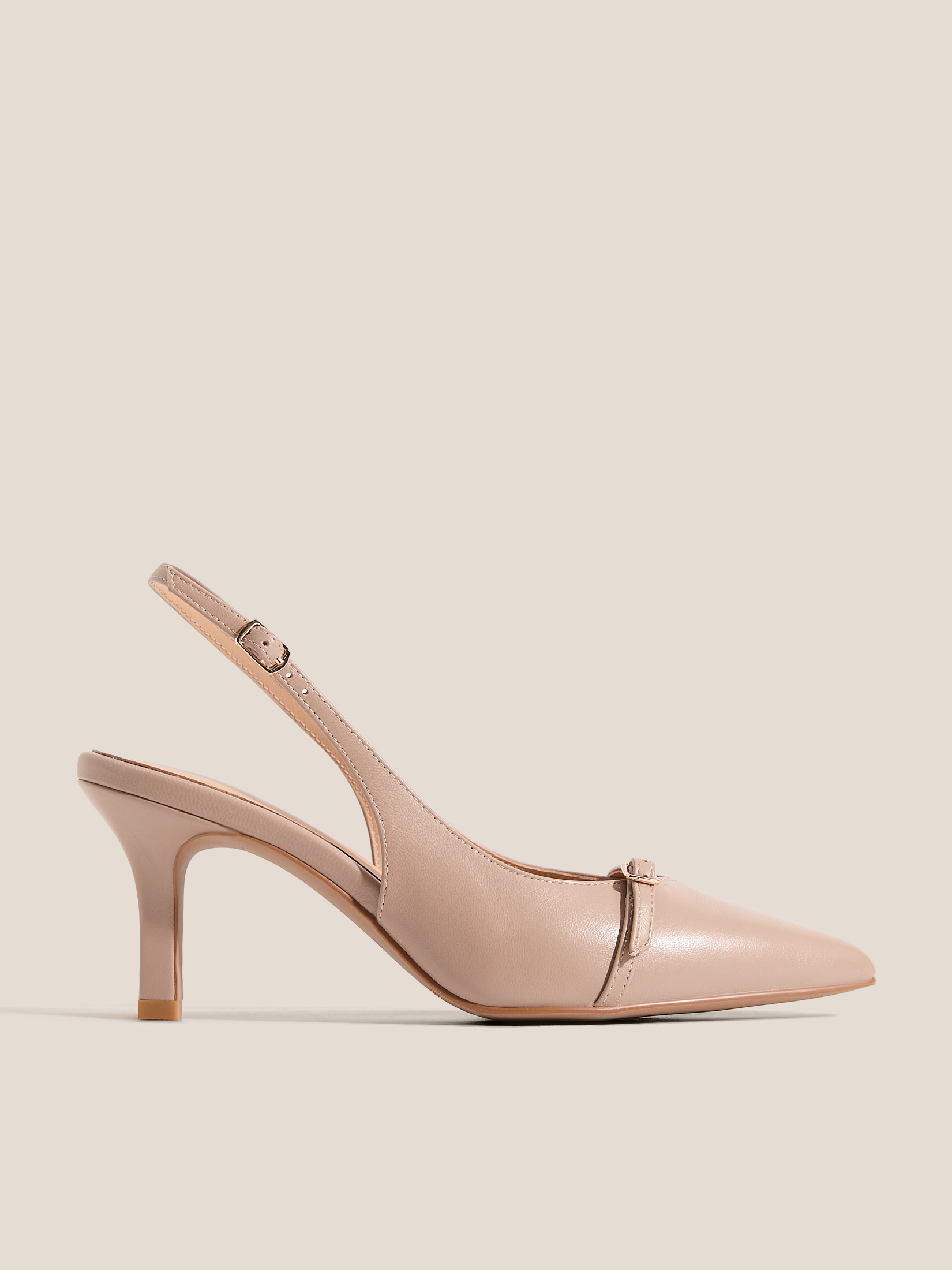 Женские туфли с открытой пяткой (слинг-бэк) TENDANCE 4825828, розовато-бежевый