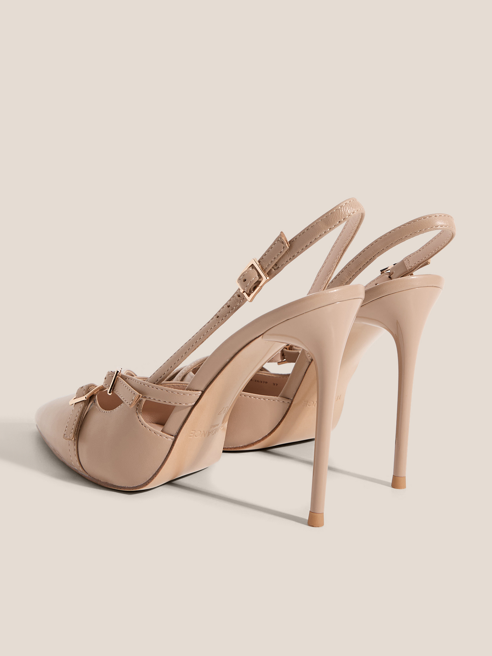 Женские туфли с открытой пяткой (слинг-бэк) TENDANCE 4722732, бежевый