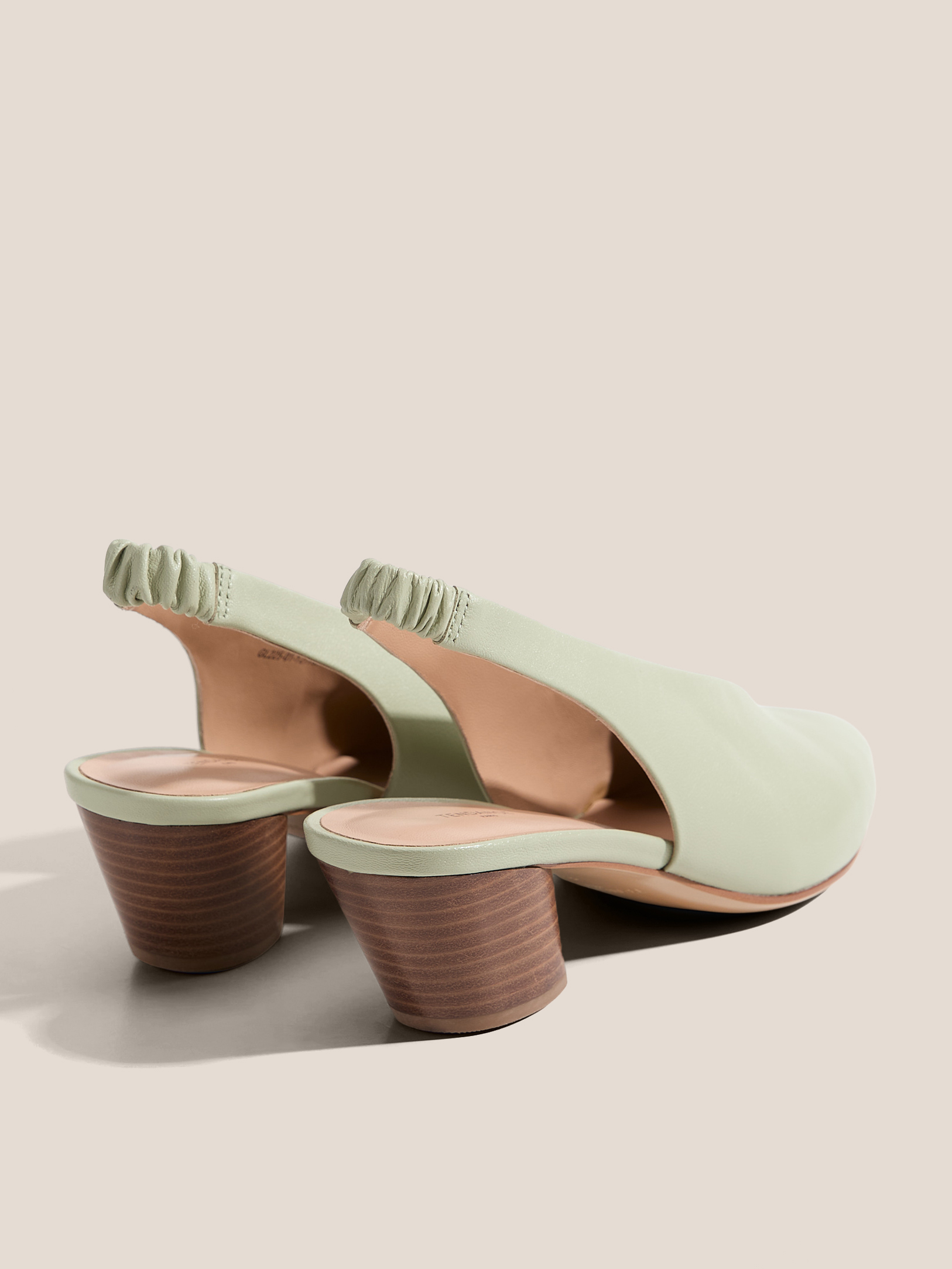 Женские туфли с открытой пяткой (слинг-бэк) TENDANCE 4872754, серо-зеленый