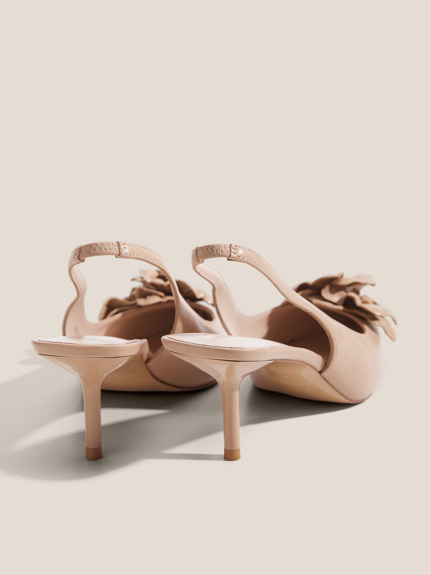 Женские туфли с открытой пяткой (слинг-бэк) TENDANCE 4838035, темно-бежевый