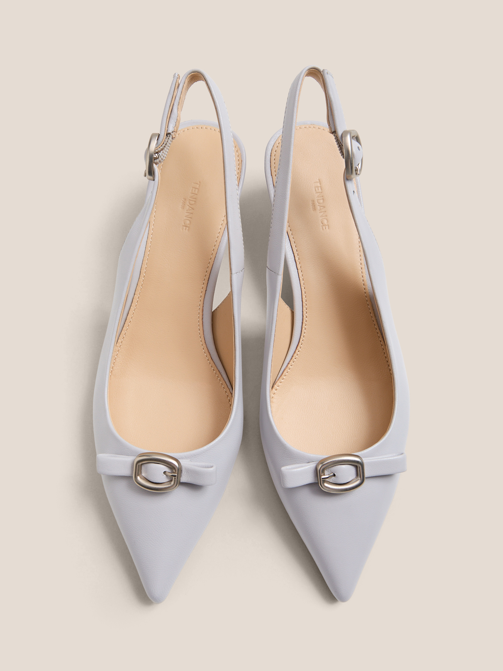 Женские туфли с открытой пяткой (слинг-бэк) TENDANCE 4529353, голубовато-серый