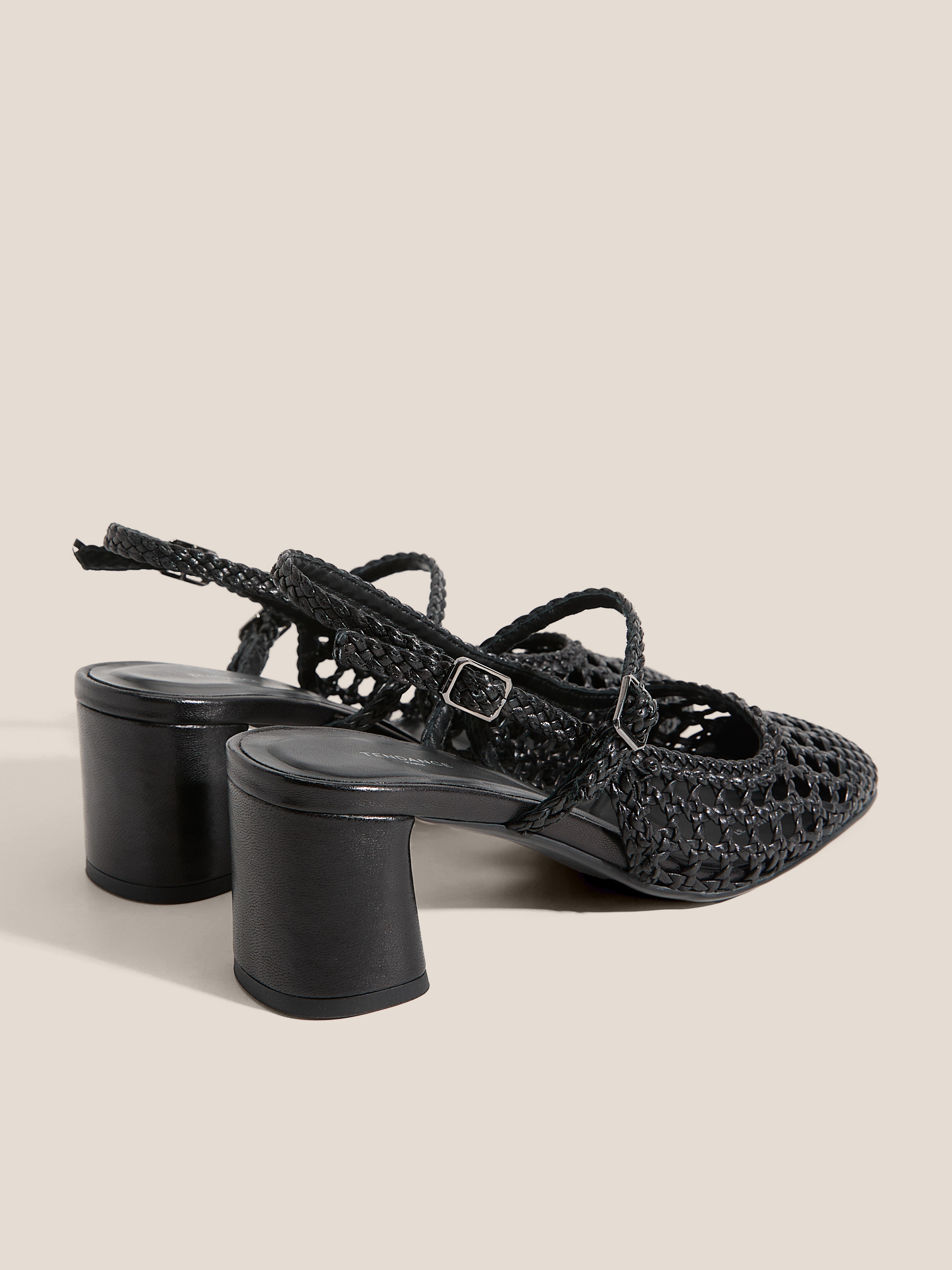 Женские туфли с открытой пяткой (слинг-бэк) TENDANCE 4873384, черный