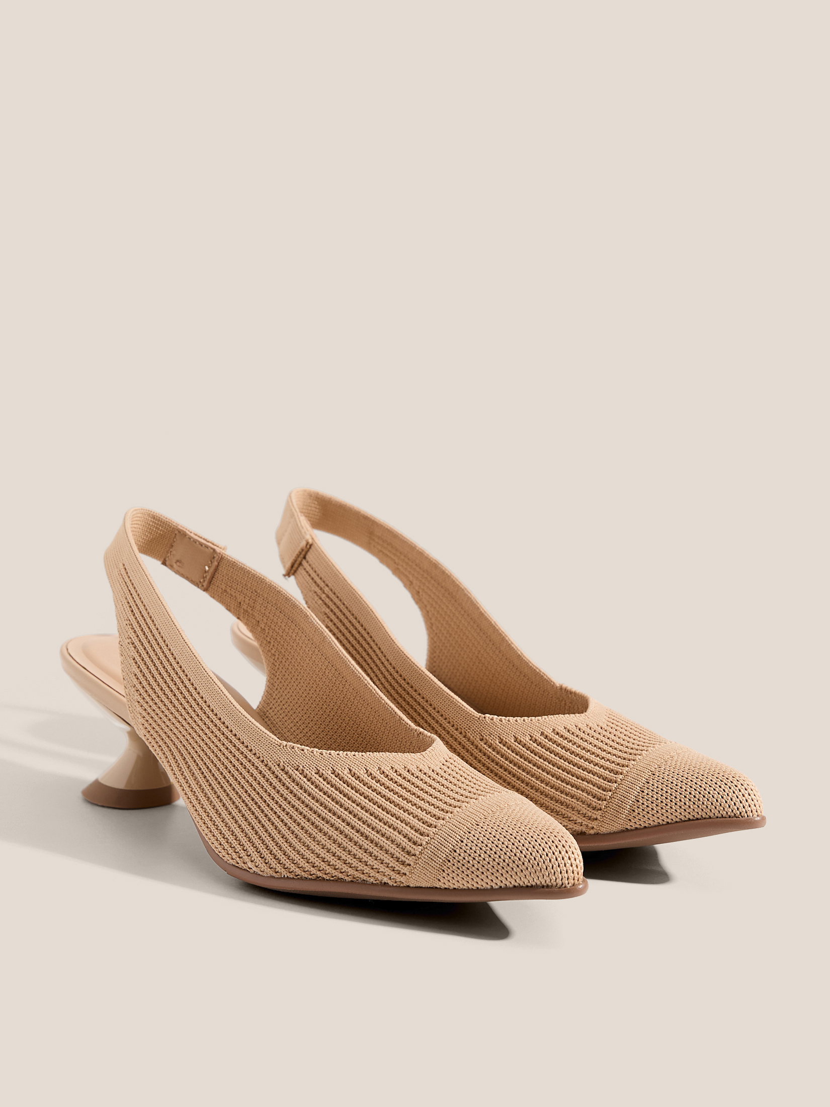 Женские туфли с открытой пяткой (слинг-бэк) TENDANCE 4903457, бежевый