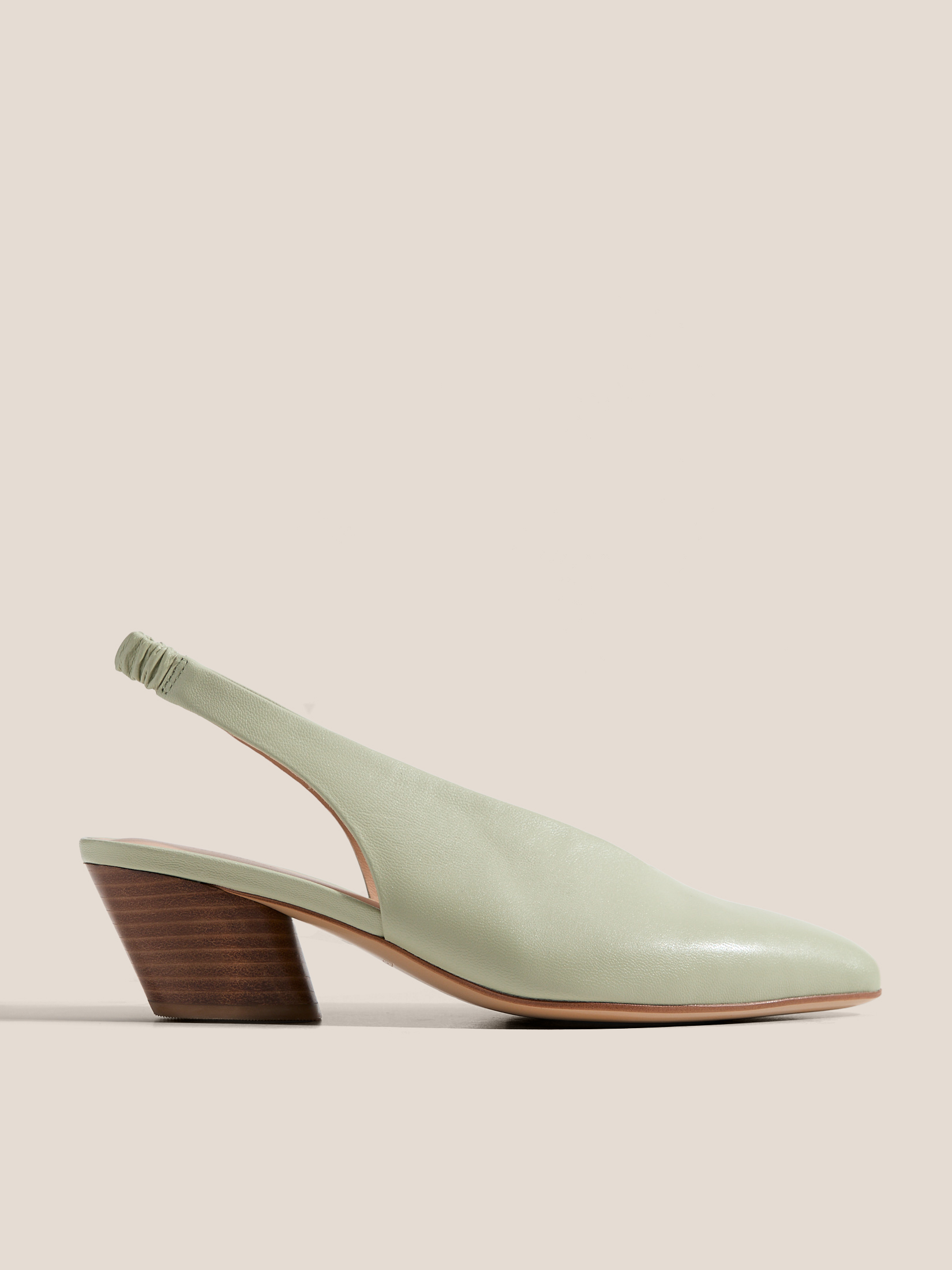 Женские туфли с открытой пяткой (слинг-бэк) TENDANCE 4872754, серо-зеленый