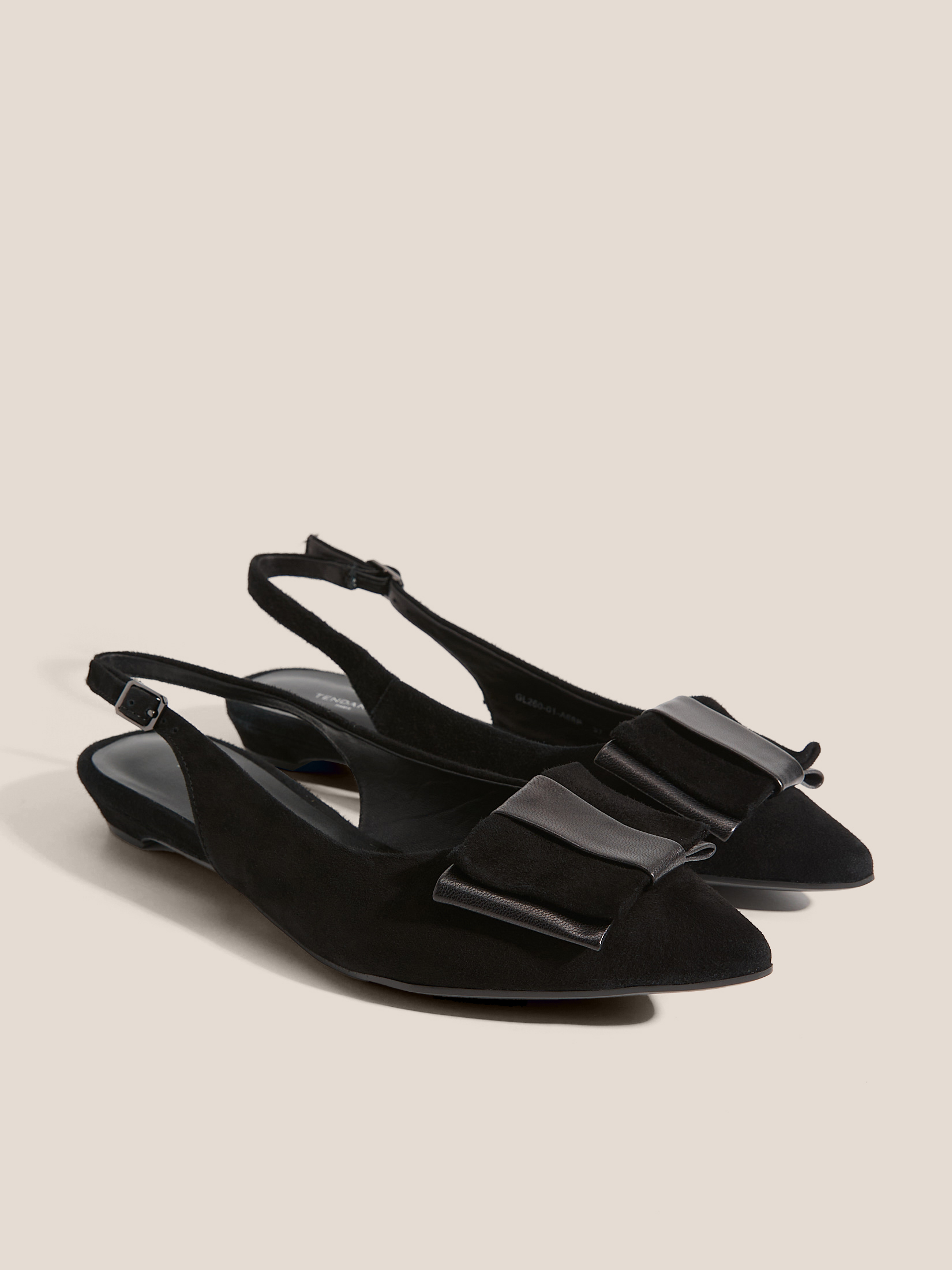 Женские туфли с открытой пяткой (слинг-бэк) TENDANCE 4903593, черный