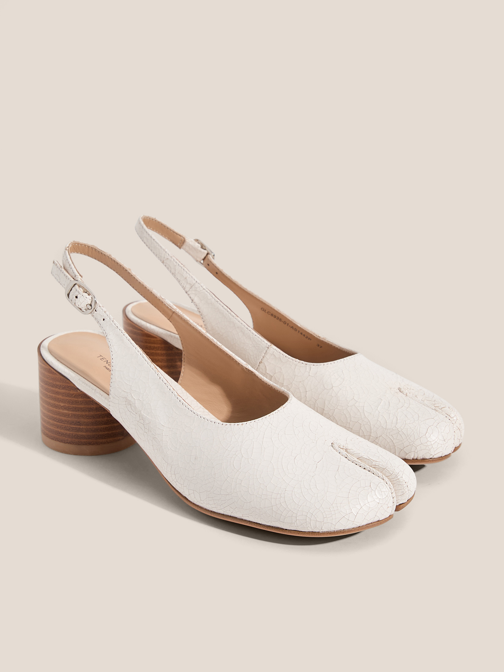 Женские туфли с открытой пяткой (слинг-бэк) TENDANCE 4839119, молочно-бежевый