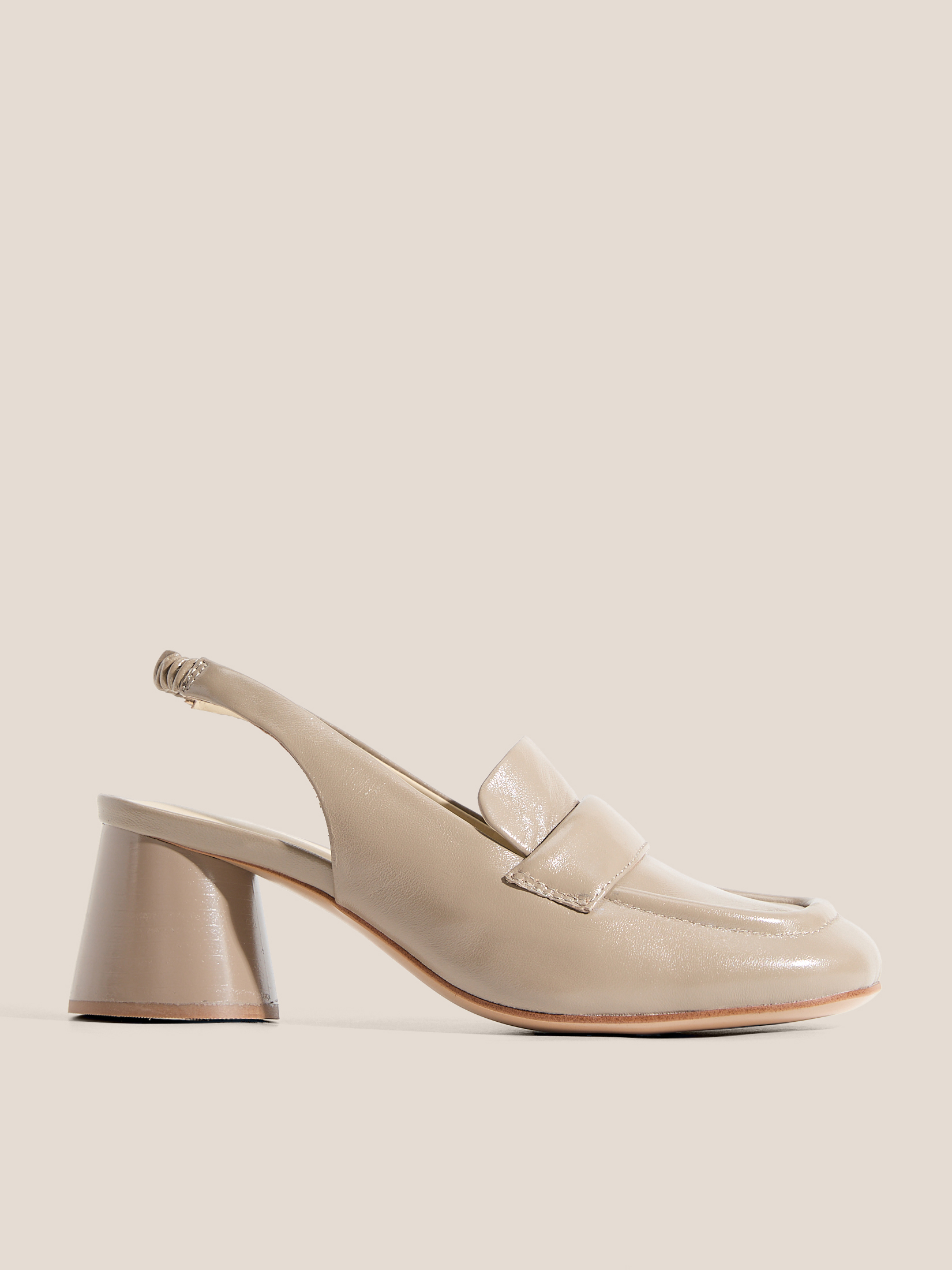 Женские туфли с открытой пяткой (слинг-бэк) TENDANCE 4872619, серо-бежевый