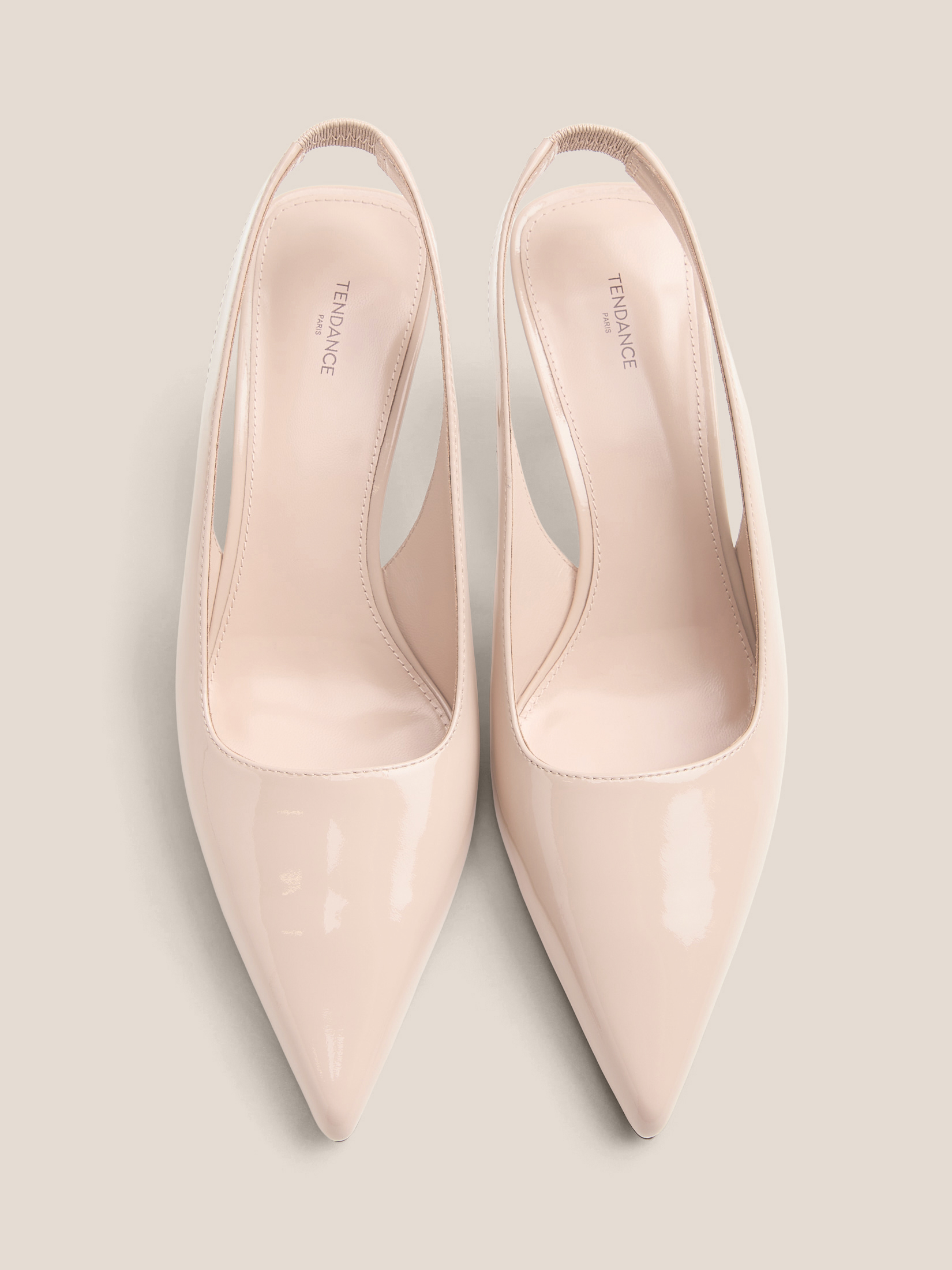 Женские туфли с открытой пяткой (слинг-бэк) TENDANCE 4837983, светло-бежевый