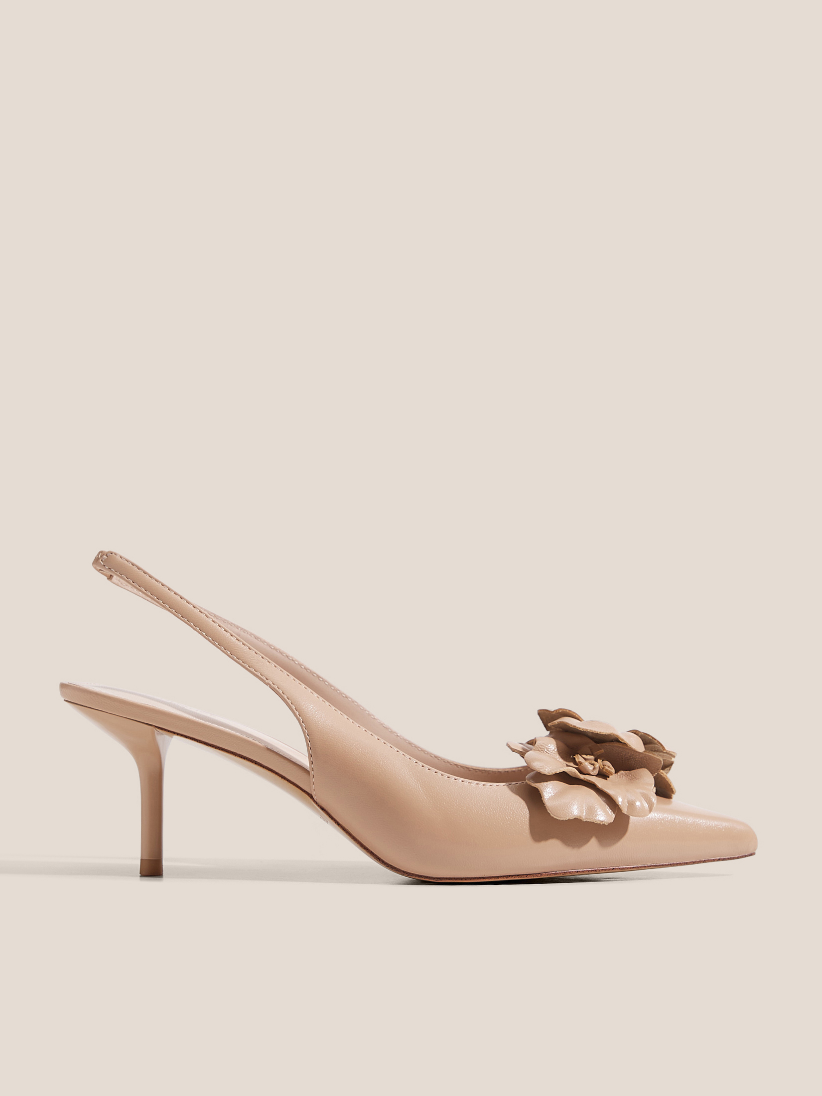 Женские туфли с открытой пяткой (слинг-бэк) TENDANCE 4838035, темно-бежевый