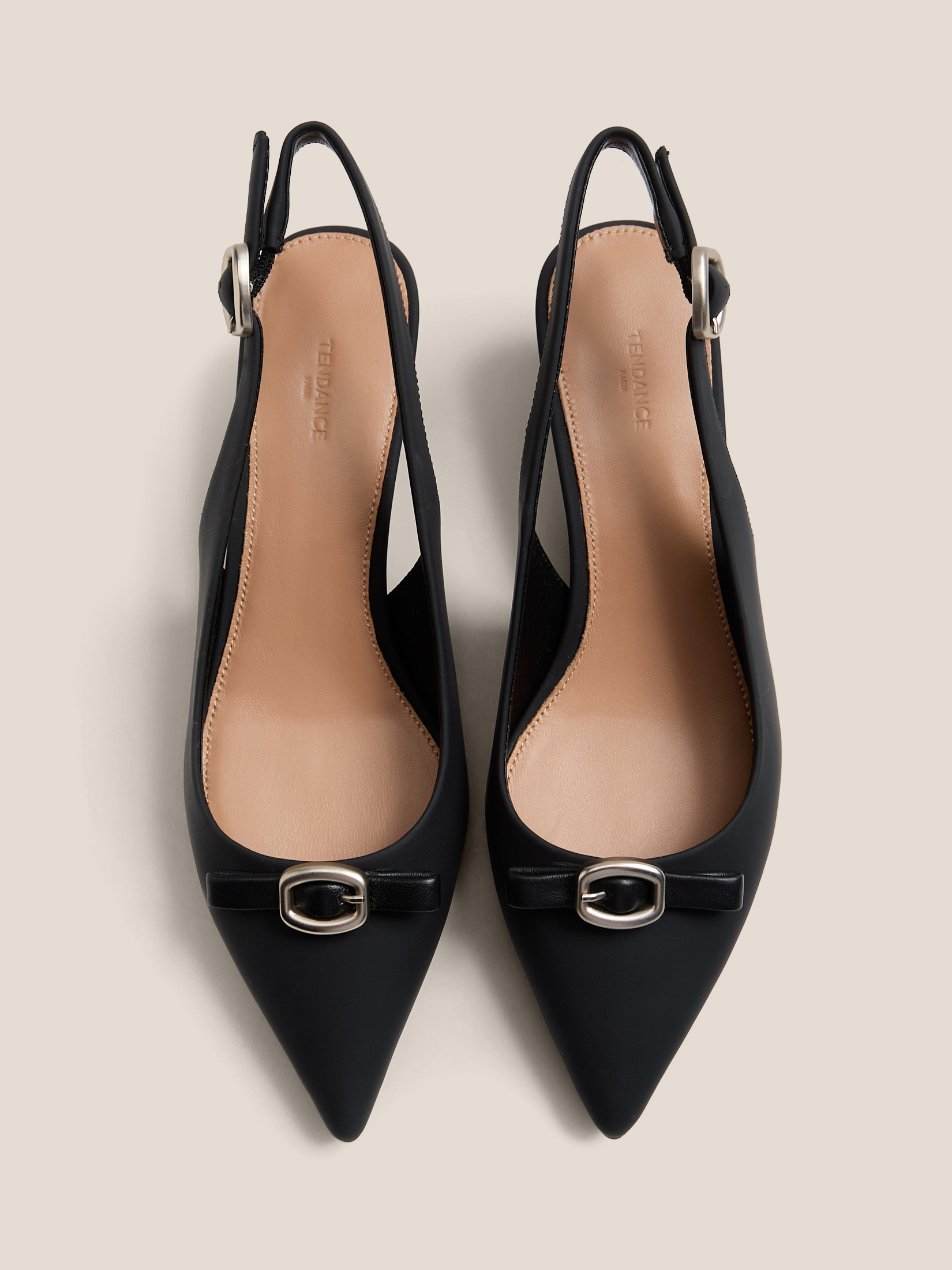 Женские туфли с открытой пяткой (слинг-бэк) TENDANCE 4529288, черный