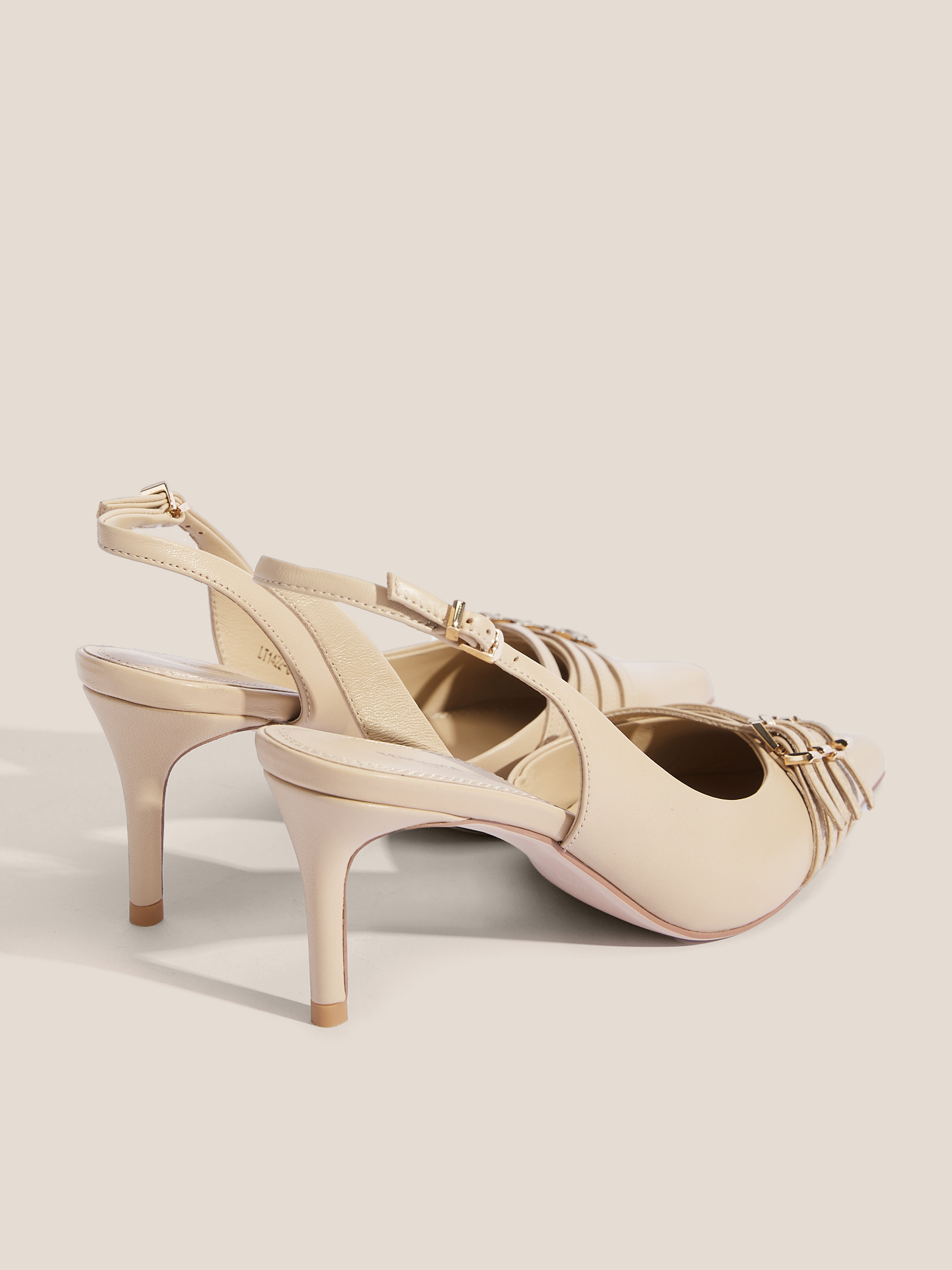 Женские туфли с открытой пяткой (слинг-бэк) TENDANCE 4564674, светло-бежевый