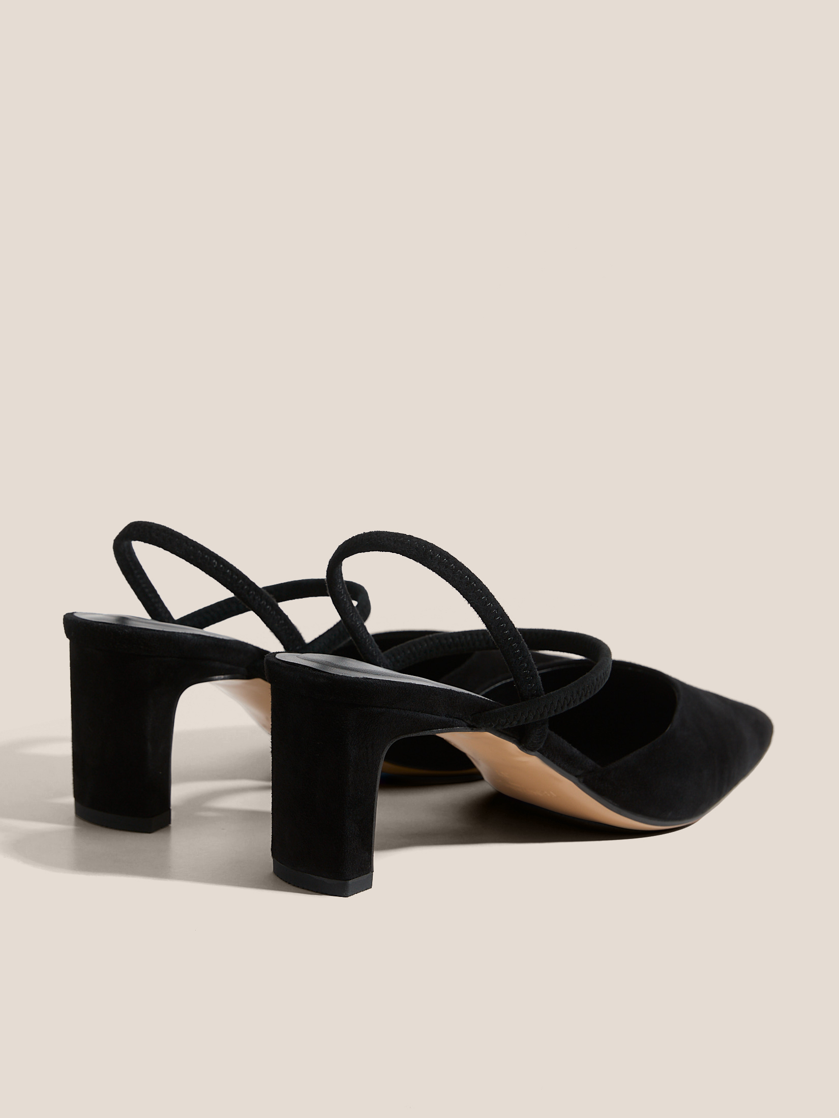 Женские туфли с открытой пяткой (слинг-бэк) TENDANCE 4964007, черный