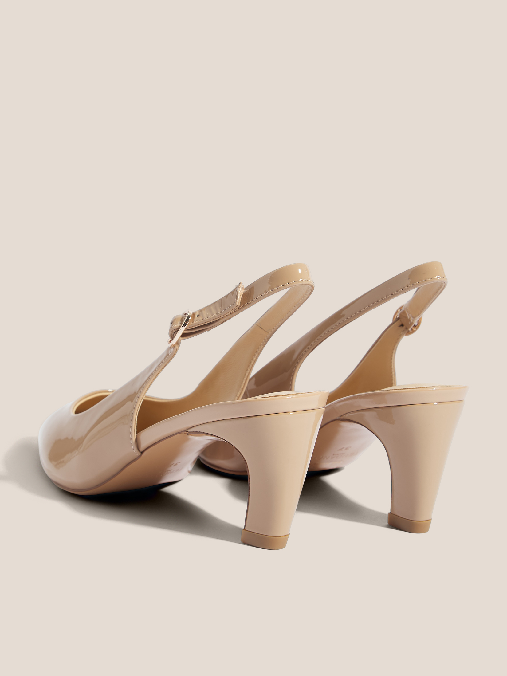 Женские туфли с открытой пяткой (слинг-бэк) TENDANCE 4467941, бежевый