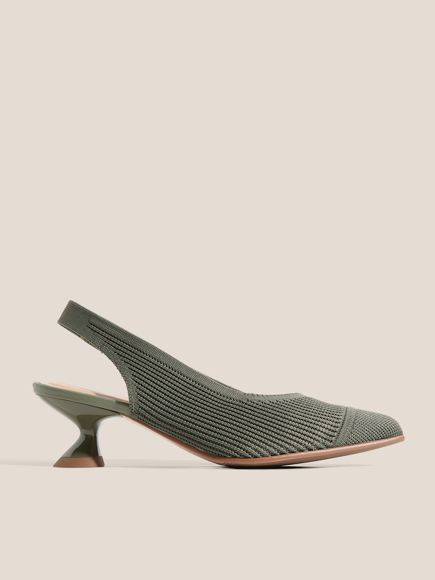 Женские туфли с открытой пяткой (слинг-бэк) TENDANCE 4903464, серо-зеленый