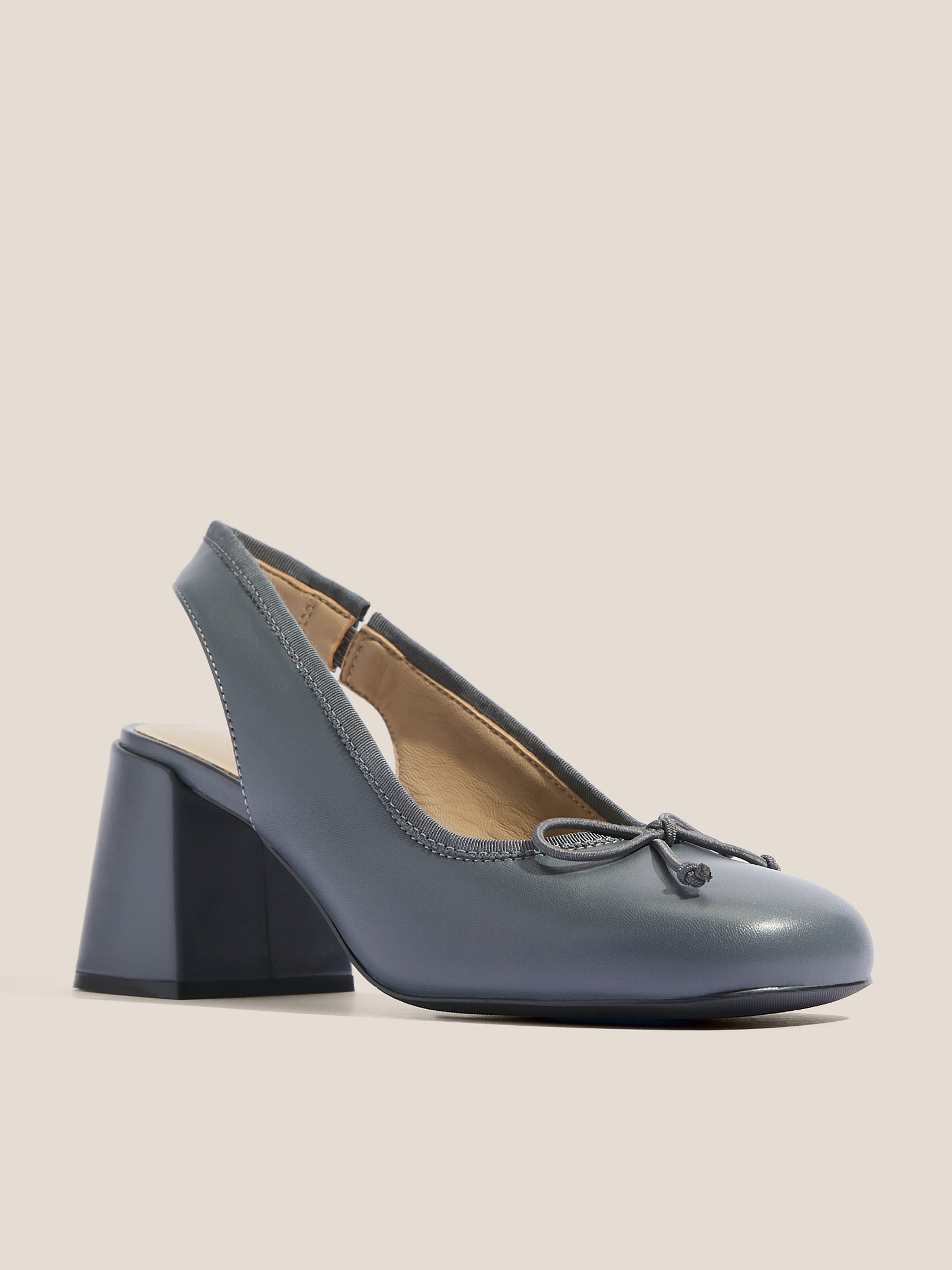 Женские туфли с открытой пяткой (слинг-бэк) TENDANCE 4570226, сине-серый