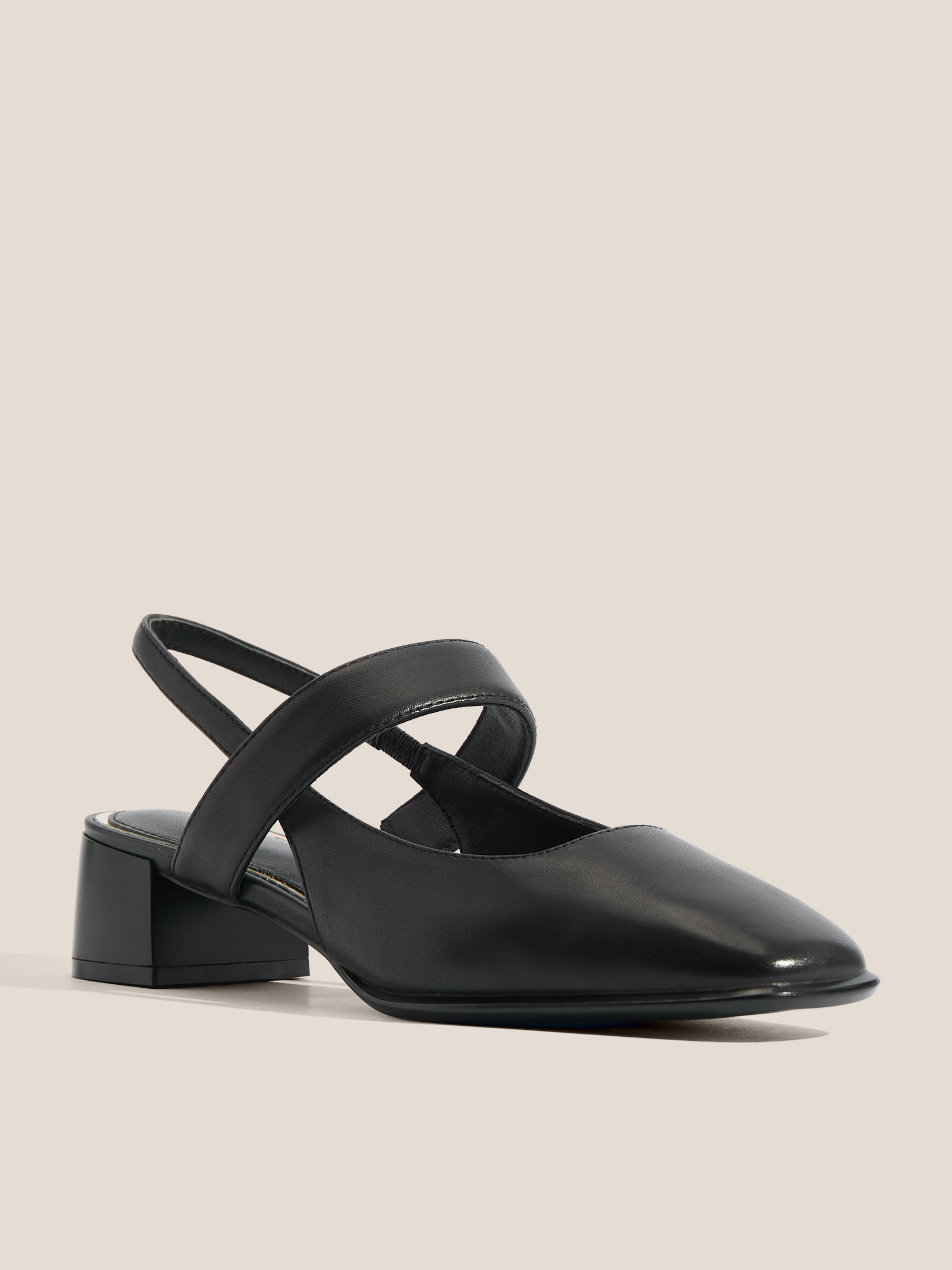 Женские туфли с открытой пяткой (слинг-бэк) TENDANCE 4564716, черный