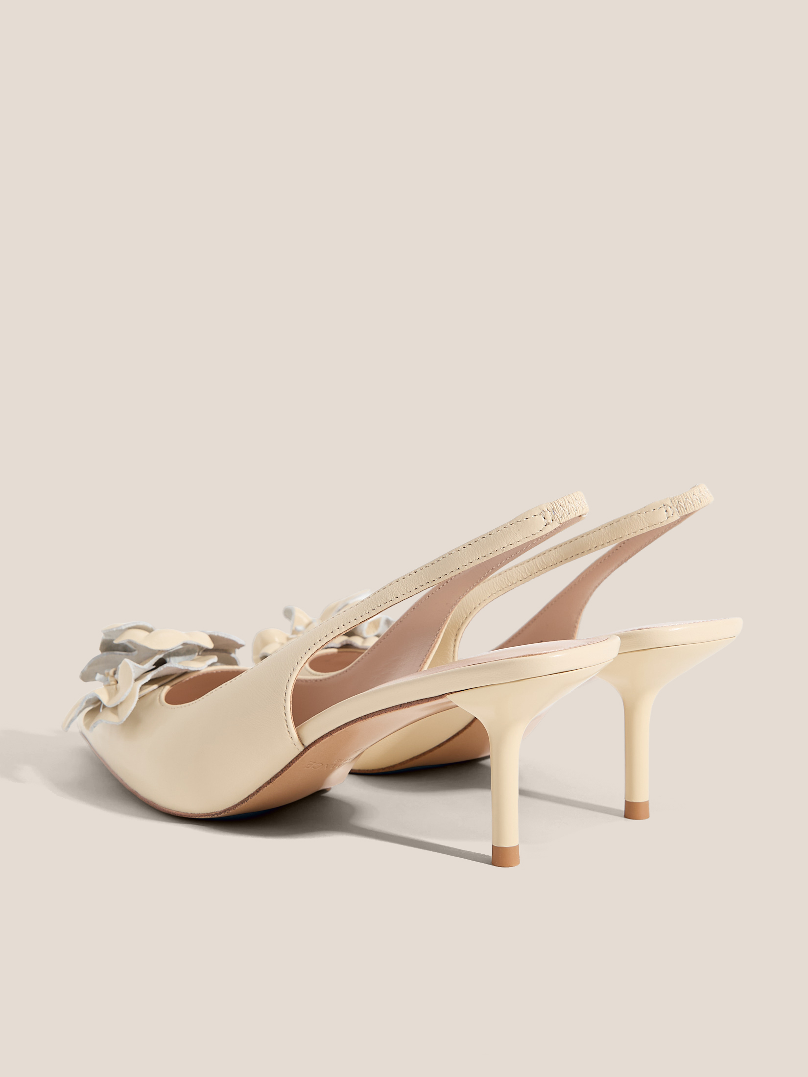 Женские туфли с открытой пяткой (слинг-бэк) TENDANCE 4838043, желто-бежевый