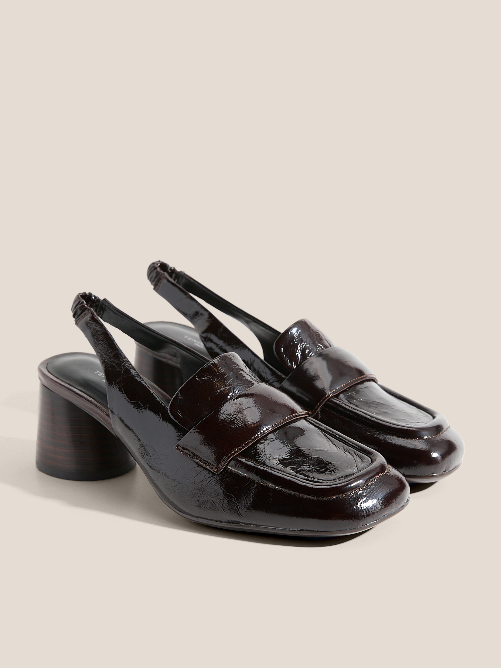 Женские туфли с открытой пяткой (слинг-бэк) TENDANCE 4872605, шоколадный