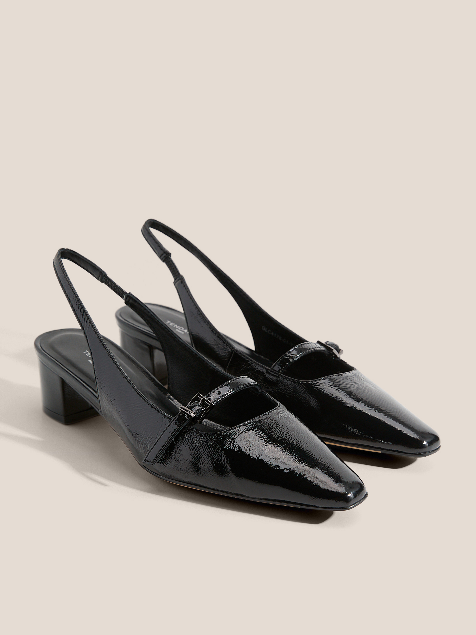 Женские туфли с открытой пяткой (слинг-бэк) TENDANCE 4900165, черный