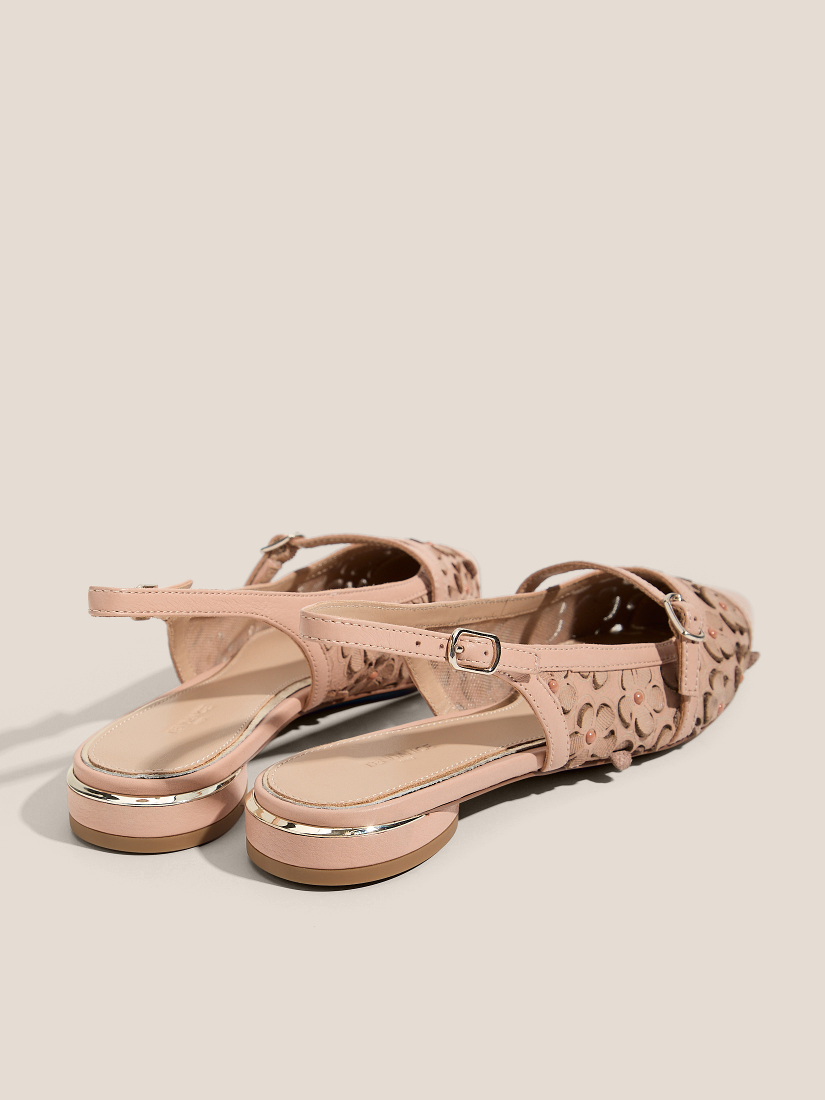 Женские туфли с открытой пяткой (слинг-бэк) TENDANCE 4529230, бежевый