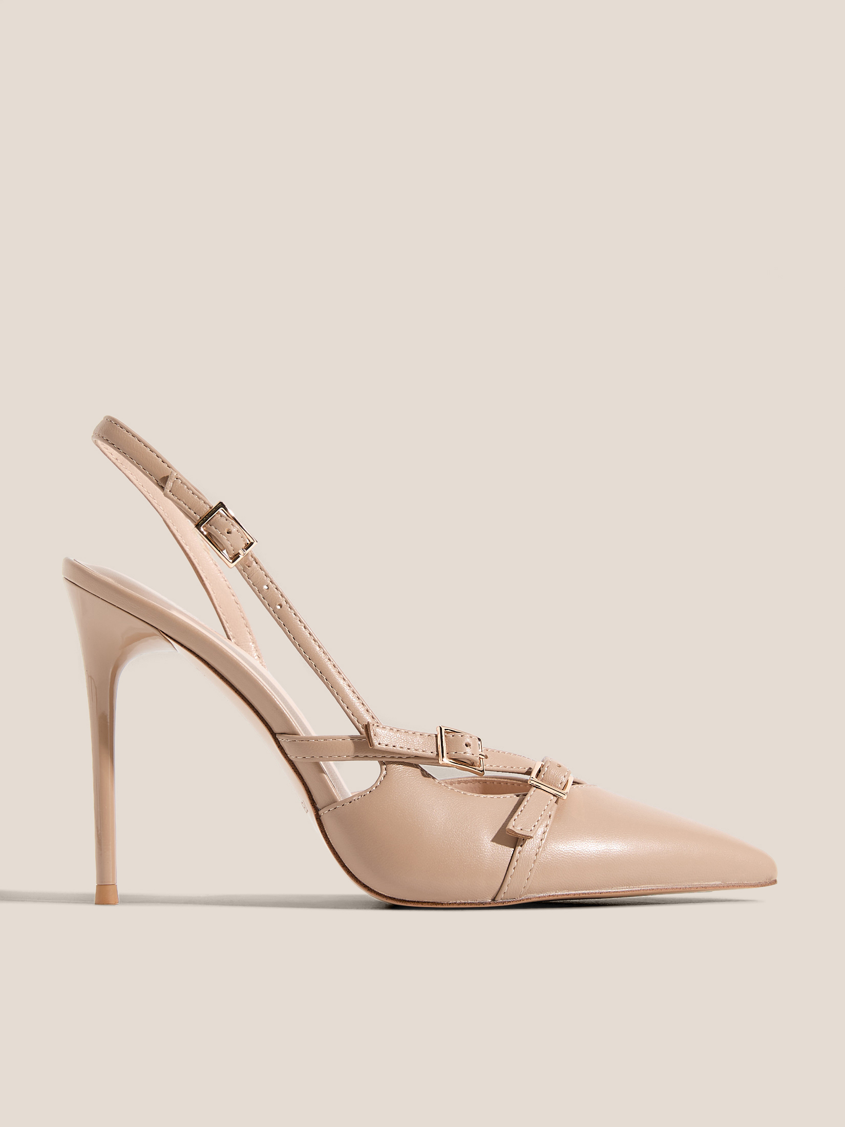 Женские туфли с открытой пяткой (слинг-бэк) TENDANCE 4722732, бежевый