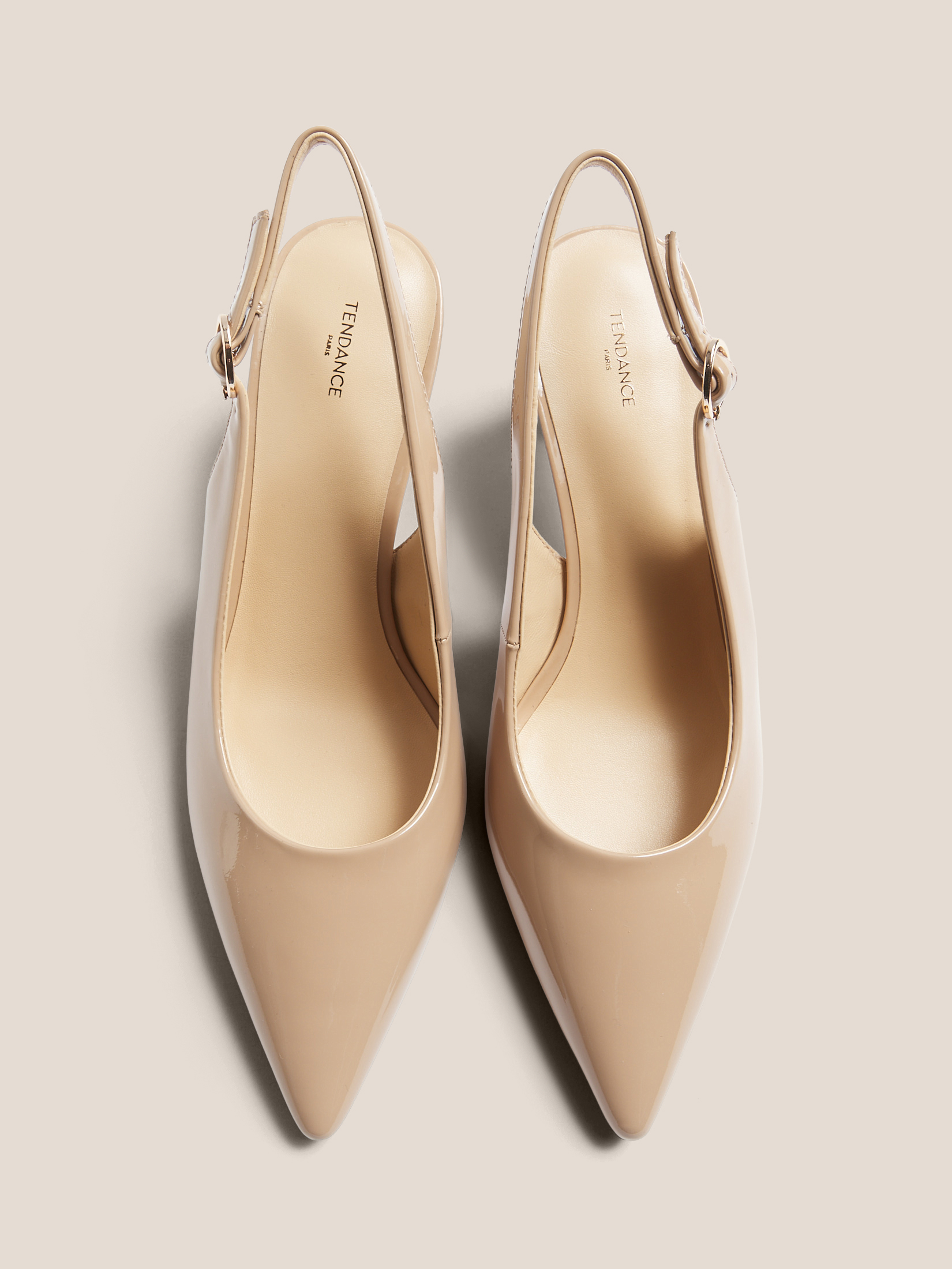 Женские туфли с открытой пяткой (слинг-бэк) TENDANCE 4467941, бежевый
