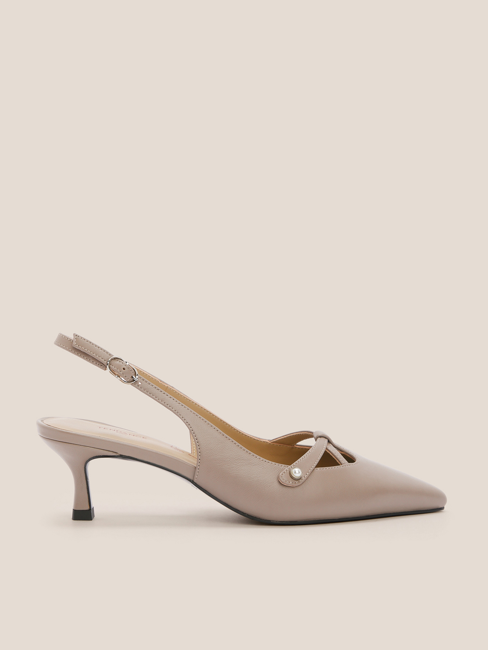 Женские туфли с открытой пяткой (слинг-бэк) TENDANCE 4585281, серовато-коричневый