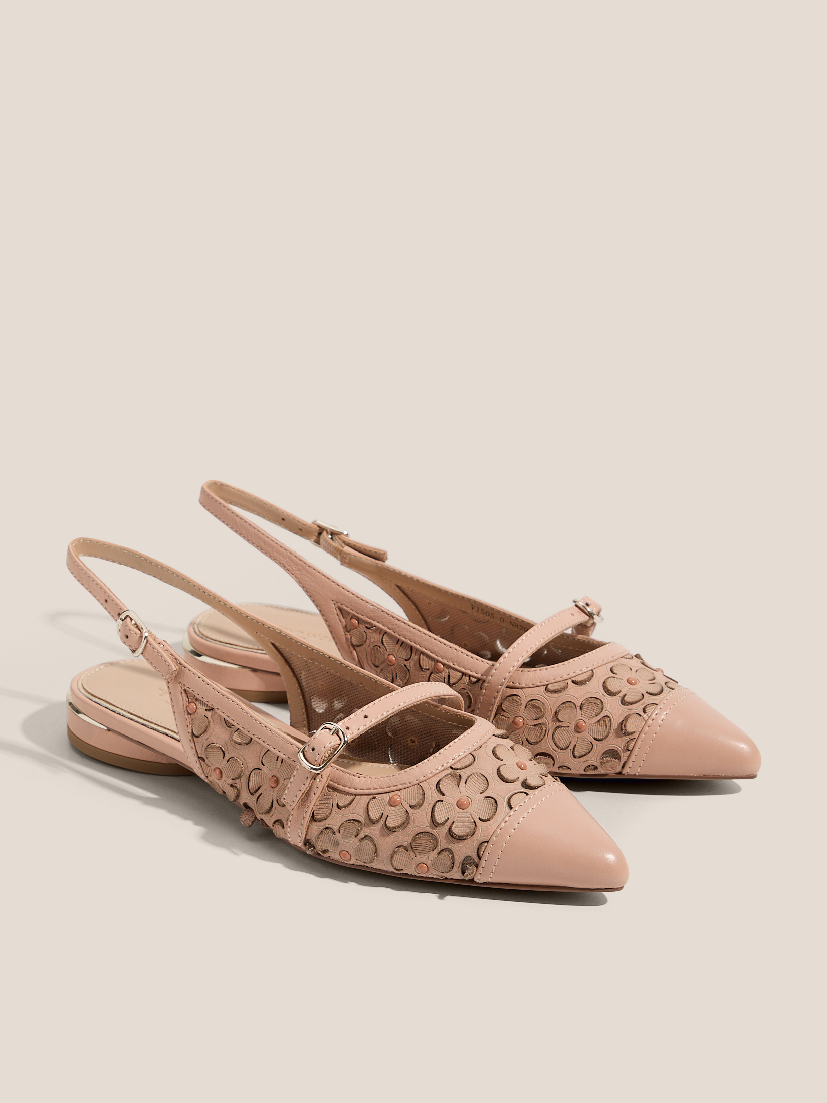 Женские туфли с открытой пяткой (слинг-бэк) TENDANCE 4529230, бежевый