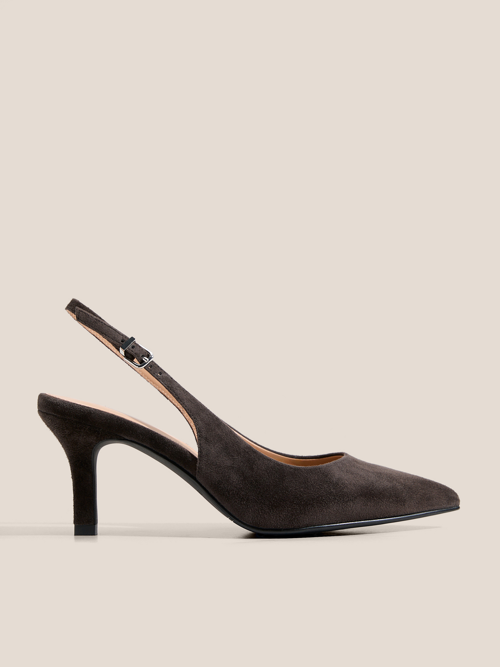 Женские туфли с открытой пяткой (слинг-бэк) TENDANCE 4825795, серовато-коричневый