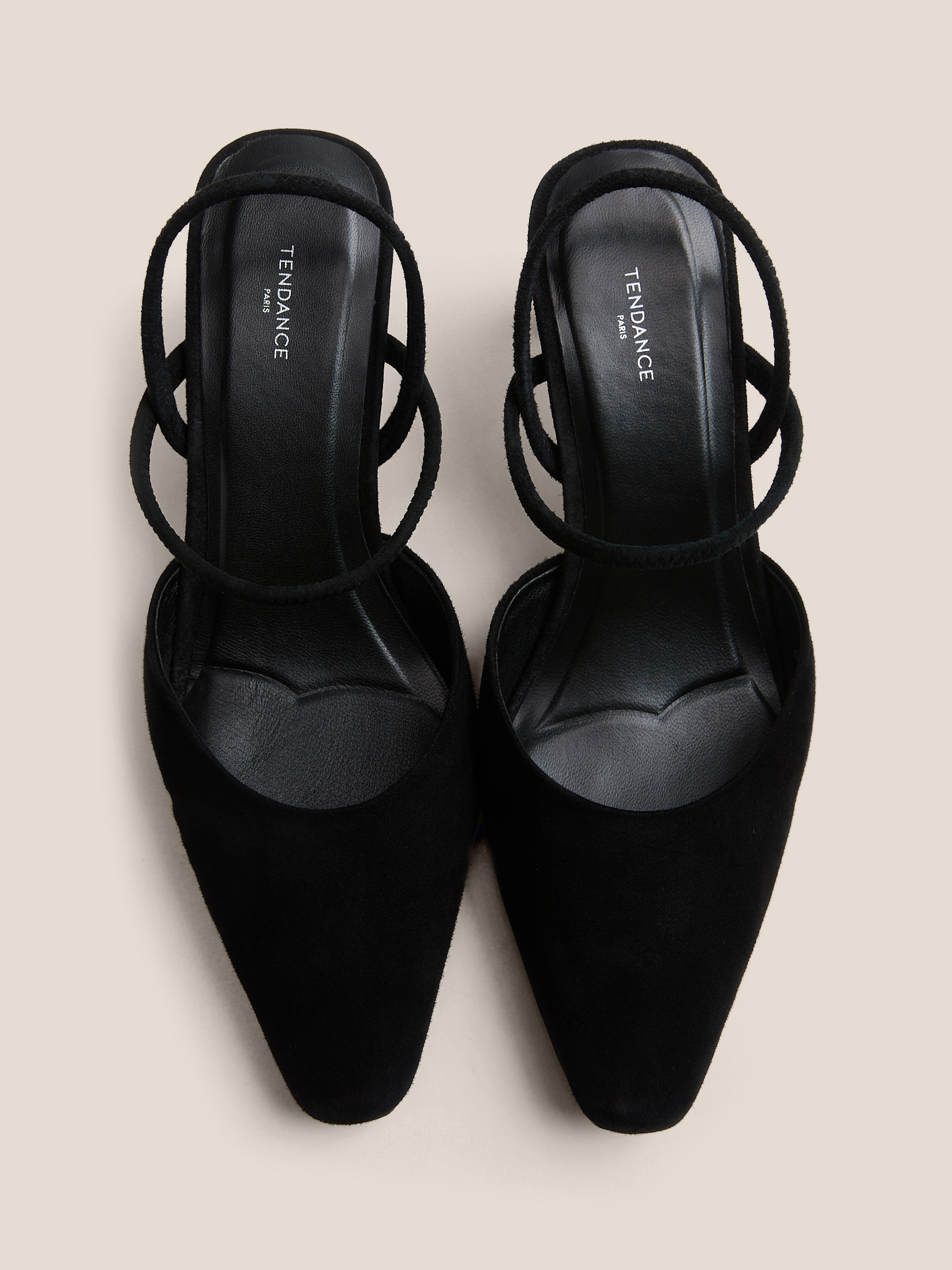 Женские туфли с открытой пяткой (слинг-бэк) TENDANCE 4964007, черный