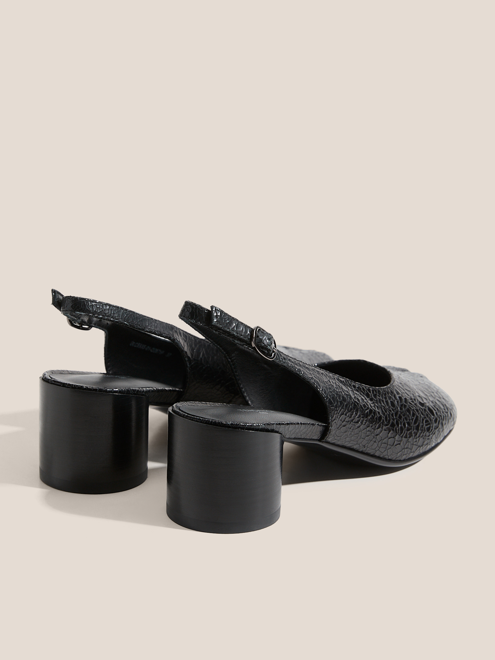 Женские туфли с открытой пяткой (слинг-бэк) TENDANCE 4839133, черный