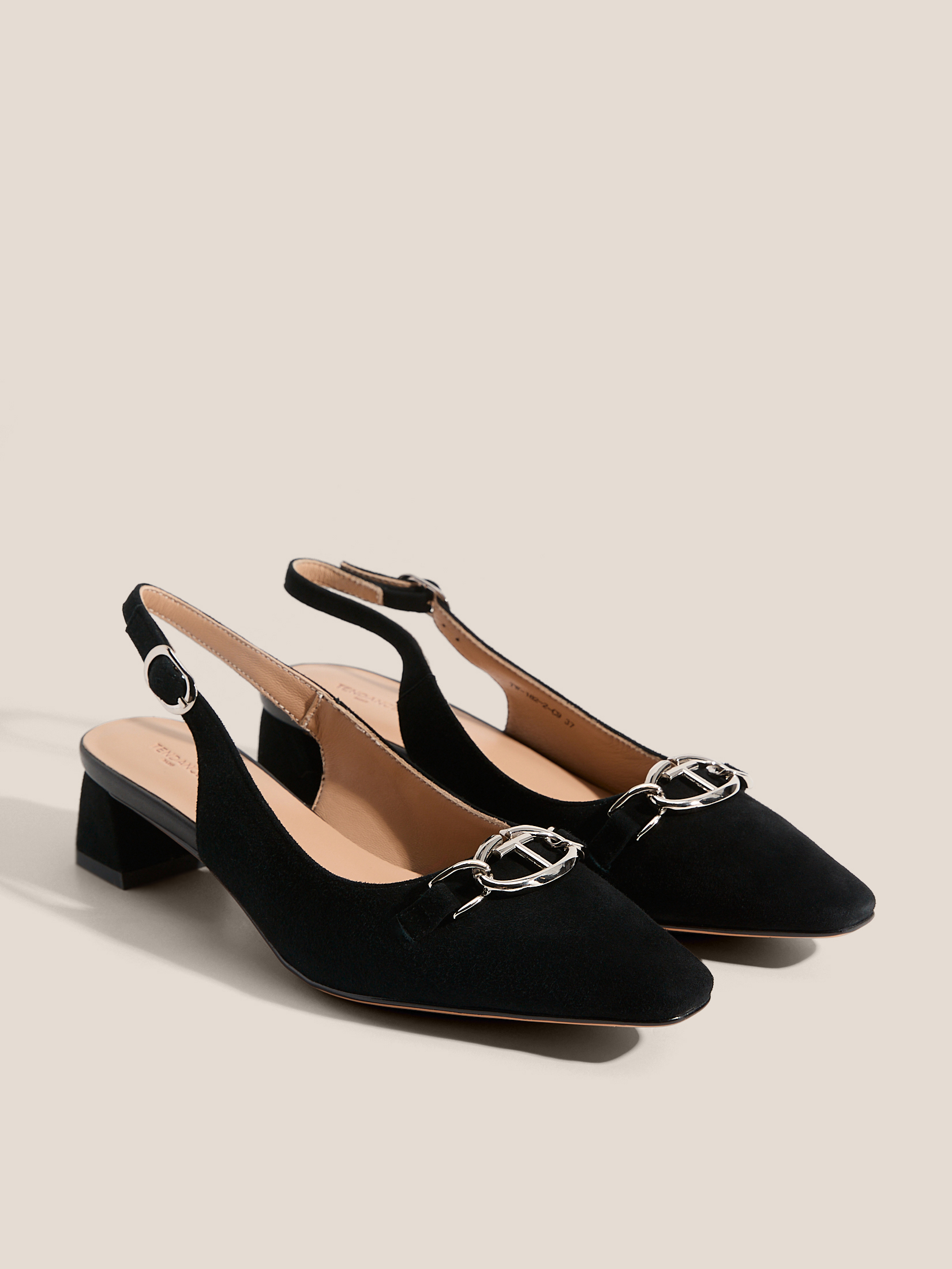 Женские туфли с открытой пяткой (слинг-бэк) TENDANCE 4907235, черный