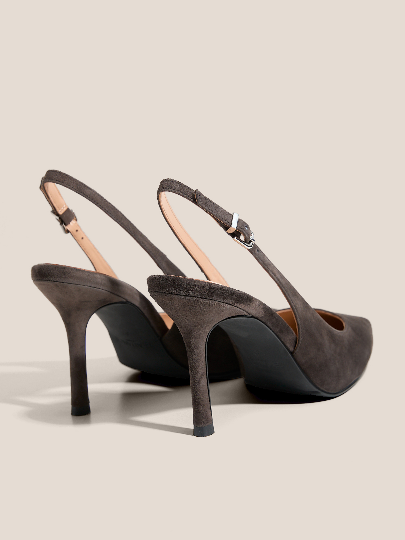 Женские туфли с открытой пяткой (слинг-бэк) TENDANCE 4826081, серовато-коричневый